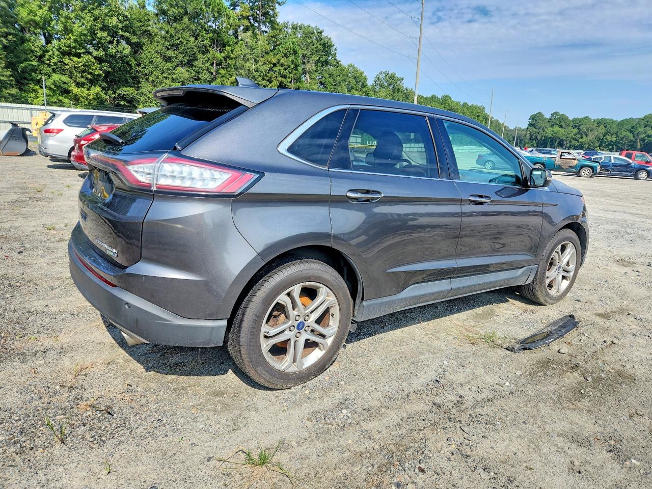 2017 Ford Edge Titanium Gray vin: 2FMPK4K98HBB90826