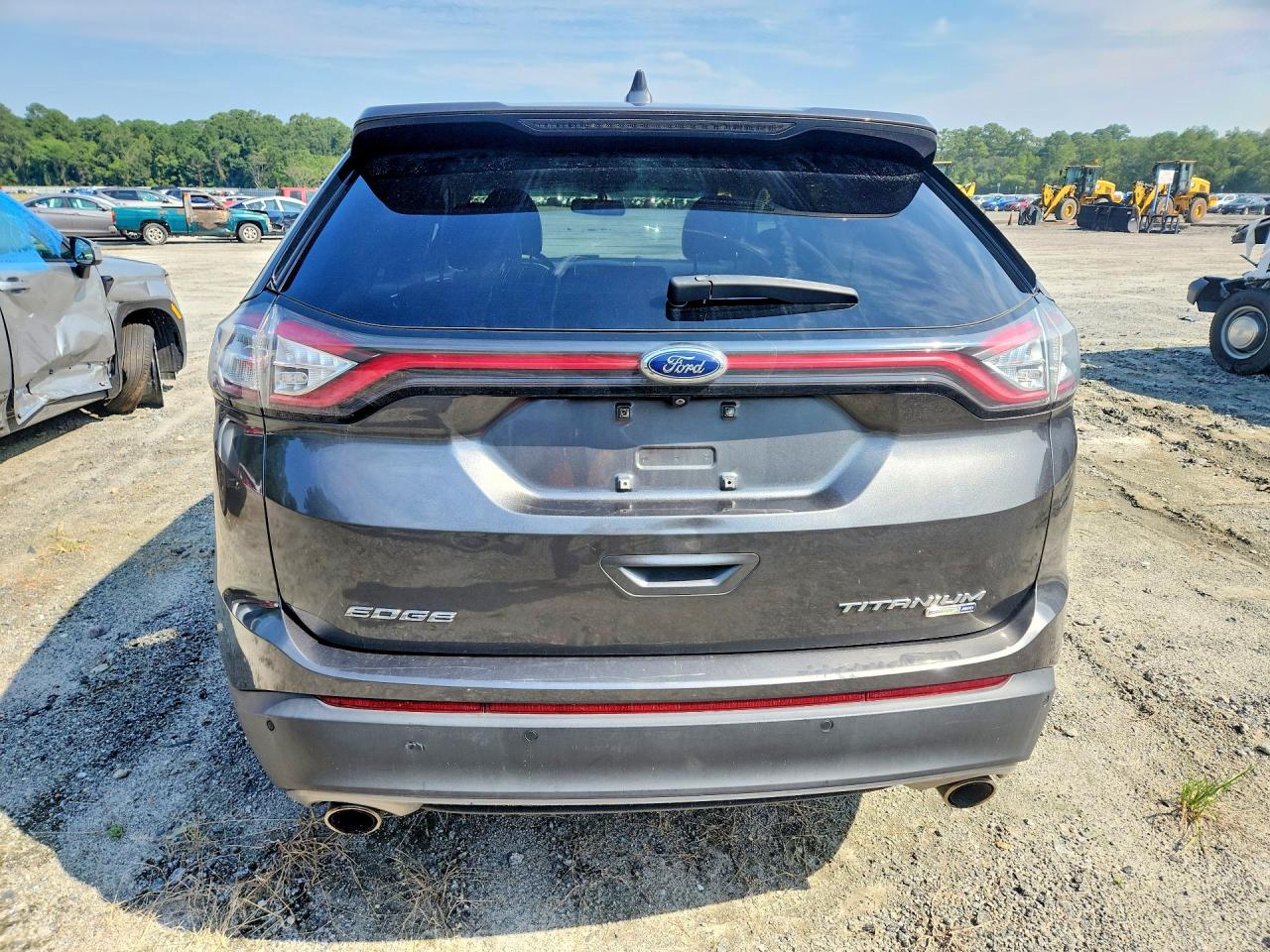 2017 Ford Edge Titanium Gray vin: 2FMPK4K98HBB90826
