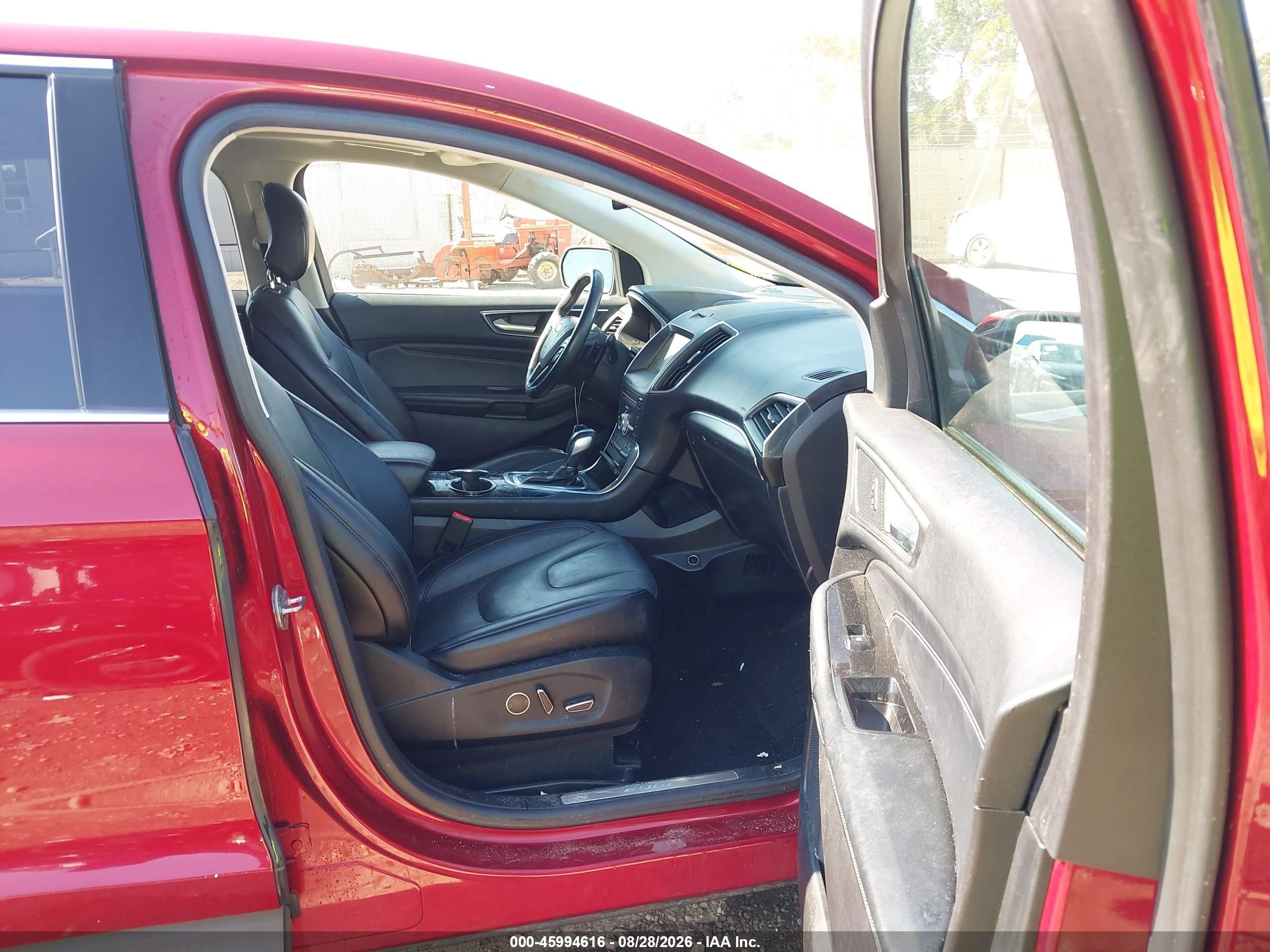 2017 Ford Edge Titanium Red vin: 2FMPK4K98HBC67792
