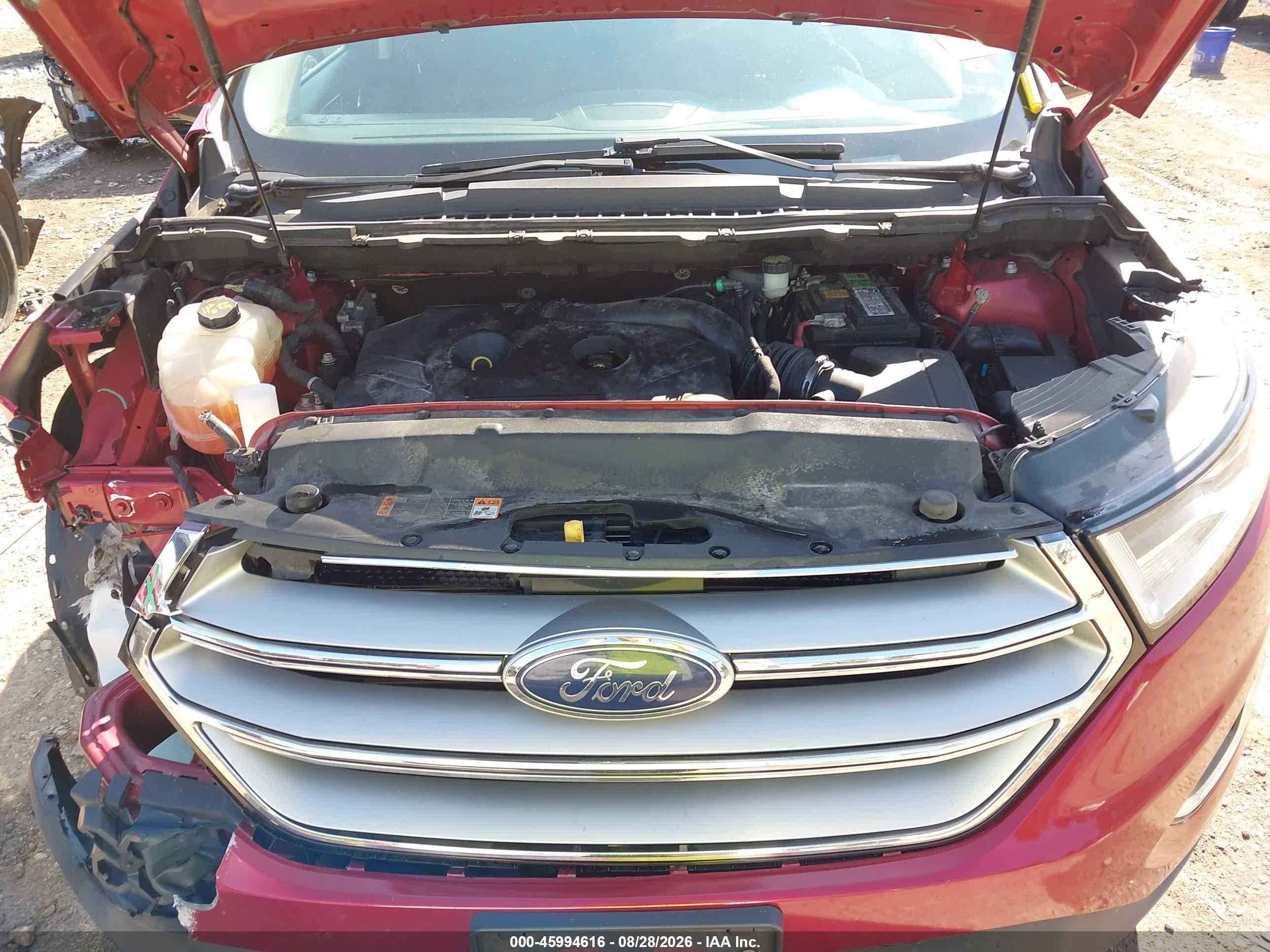 2017 Ford Edge Titanium Red vin: 2FMPK4K98HBC67792
