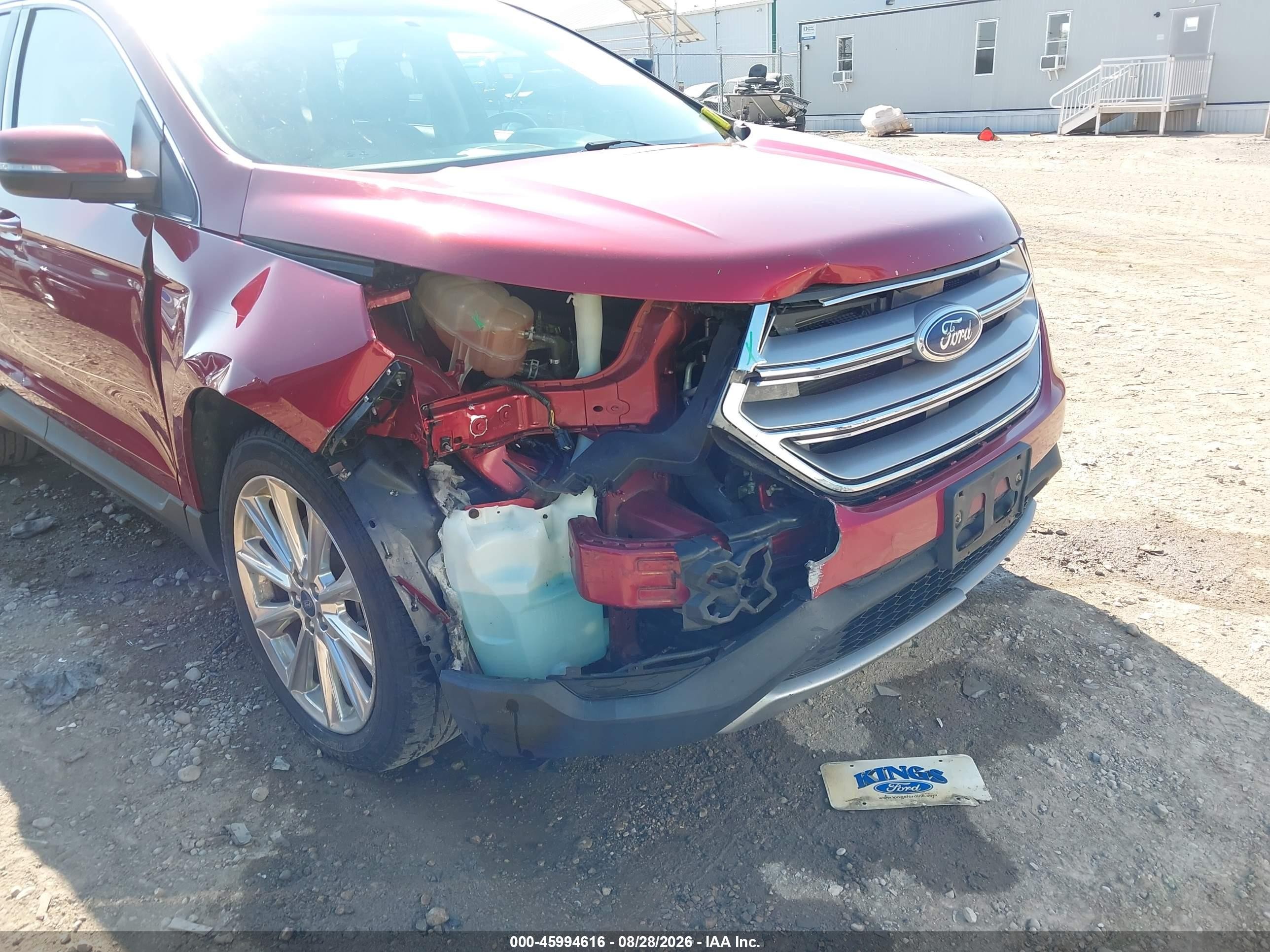 2017 Ford Edge Titanium Red vin: 2FMPK4K98HBC67792
