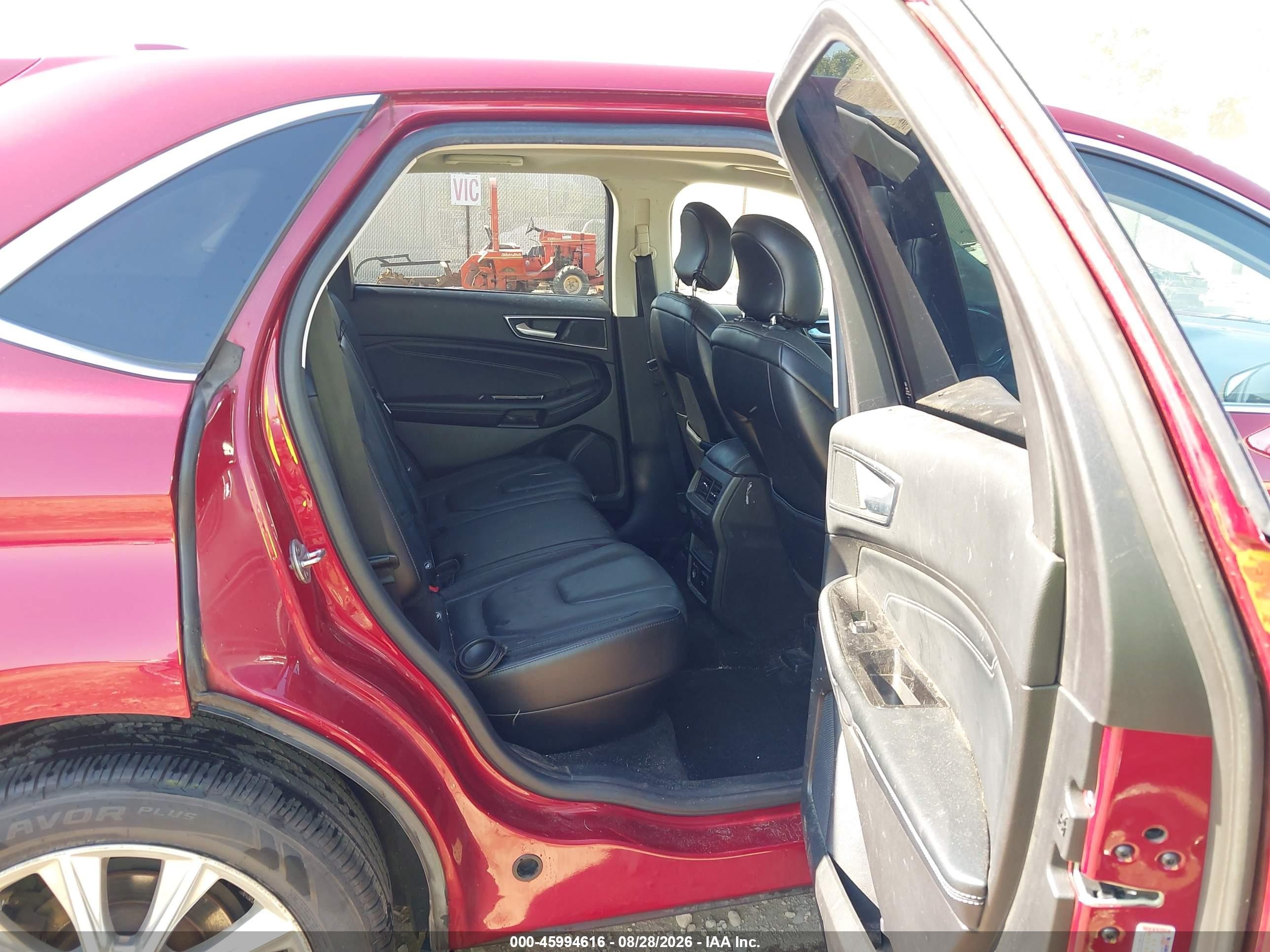 2017 Ford Edge Titanium Red vin: 2FMPK4K98HBC67792