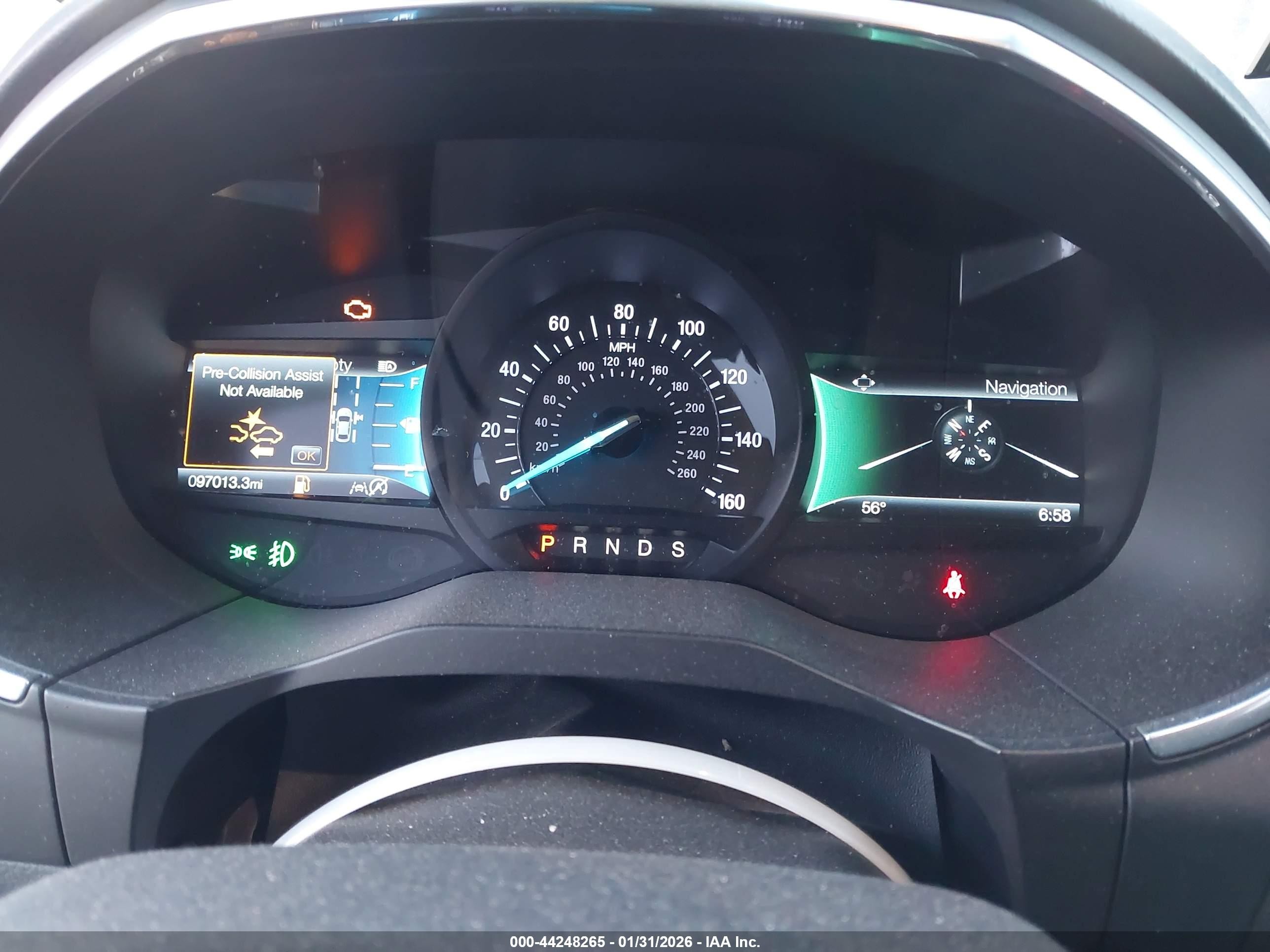 2019 Ford Edge Titanium Синий vin: 2FMPK4K98KBB66288
