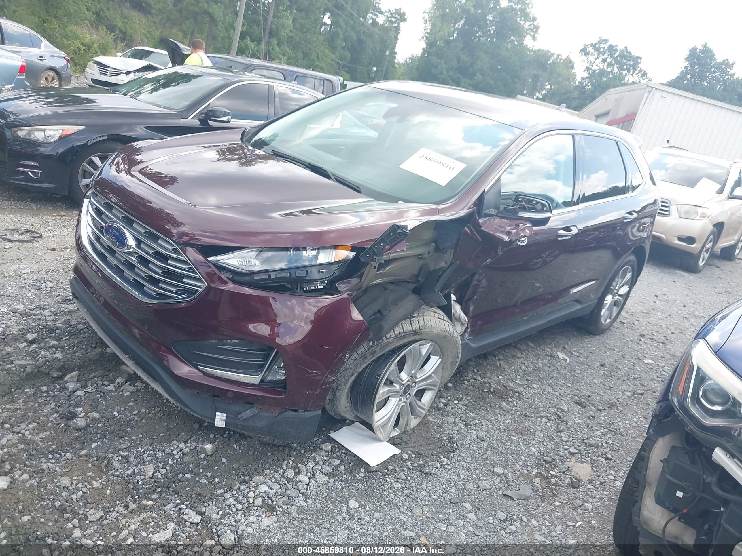 2023 Ford Edge Titanium Красный vin: 2FMPK4K98PBA58406