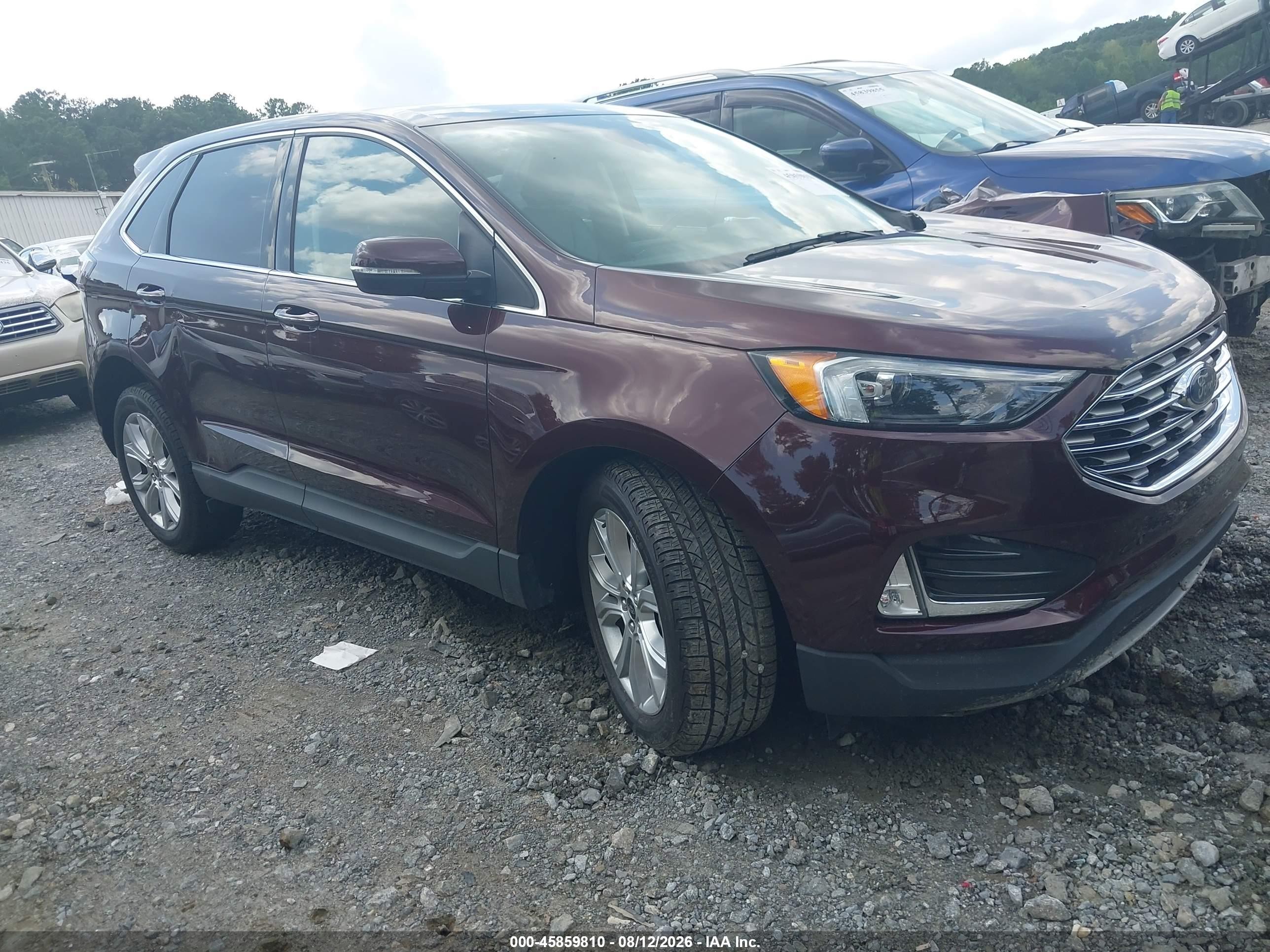 2023 Ford Edge Titanium Red vin: 2FMPK4K98PBA58406