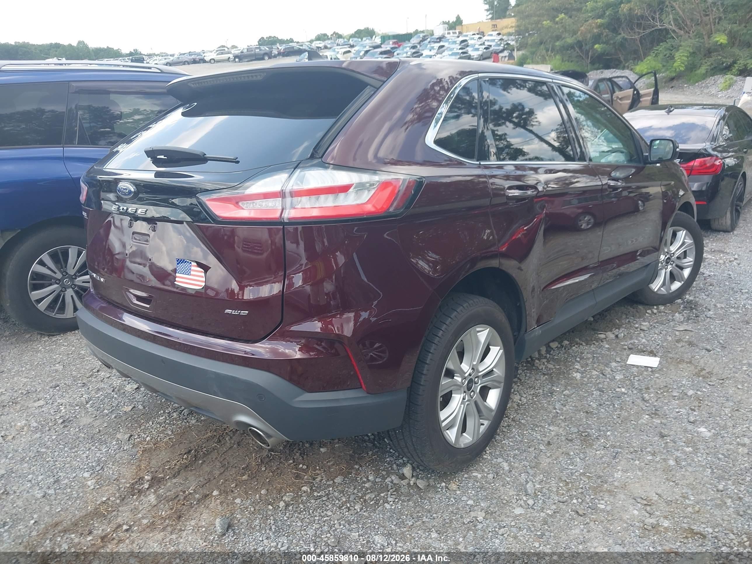 2023 Ford Edge Titanium Красный vin: 2FMPK4K98PBA58406