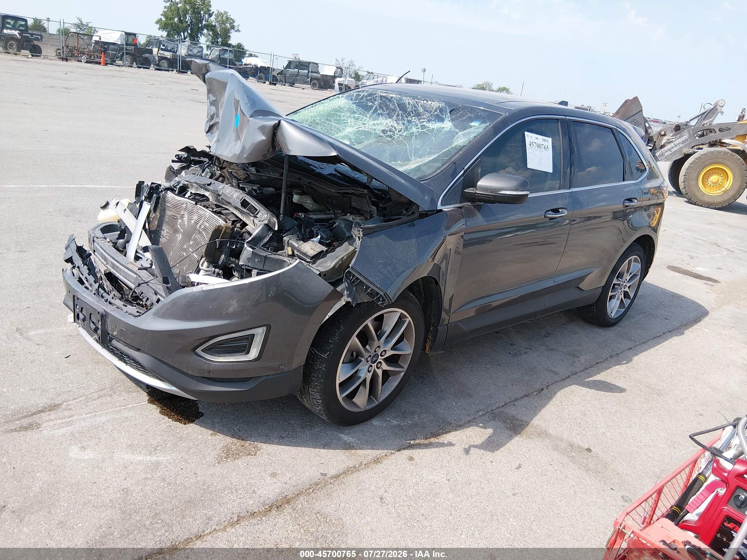 2015 Ford Edge Titanium Gold vin: 2FMPK4K99FBB82747