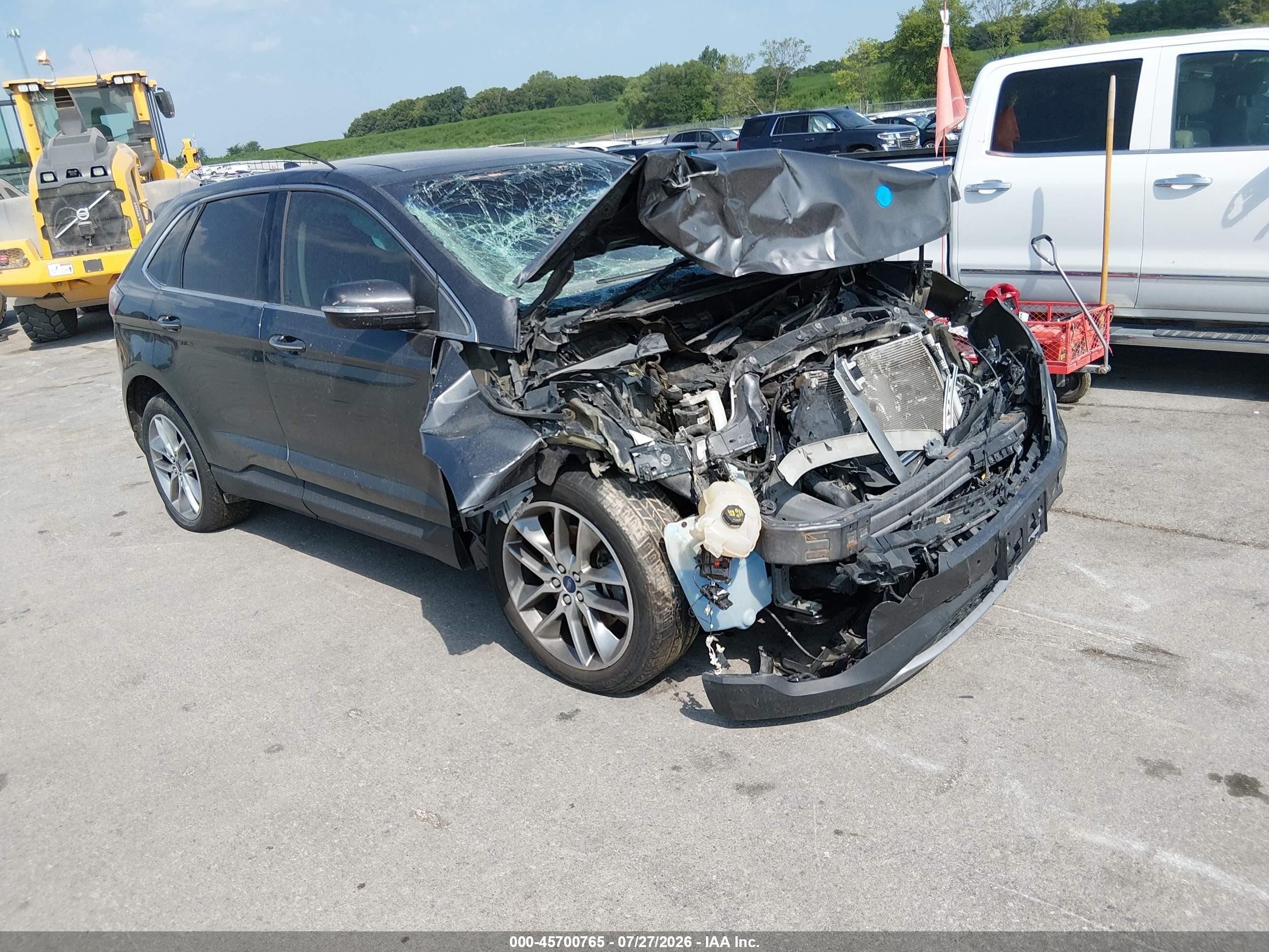 2015 Ford Edge Titanium Gold vin: 2FMPK4K99FBB82747
