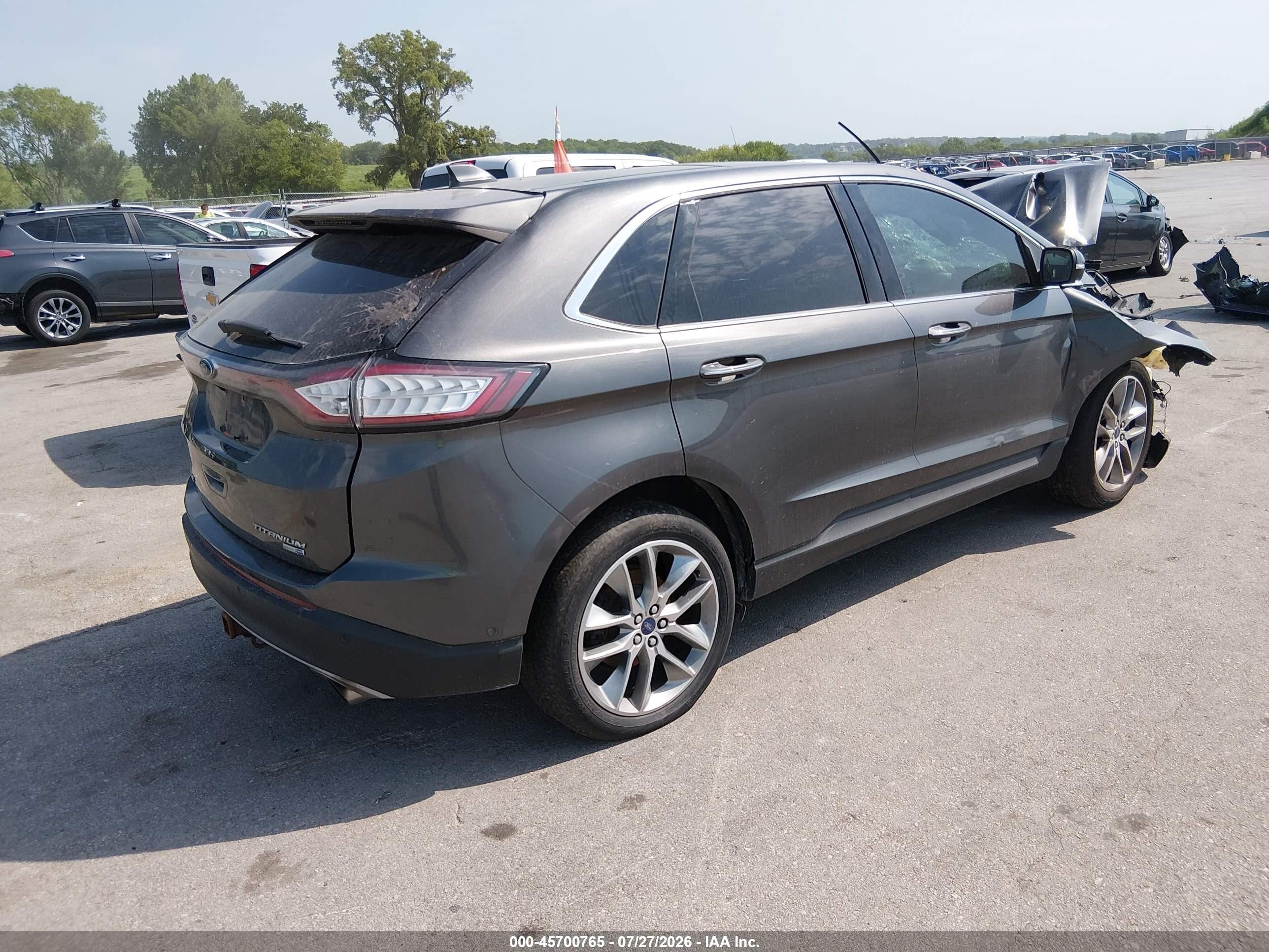 2015 Ford Edge Titanium Gold vin: 2FMPK4K99FBB82747