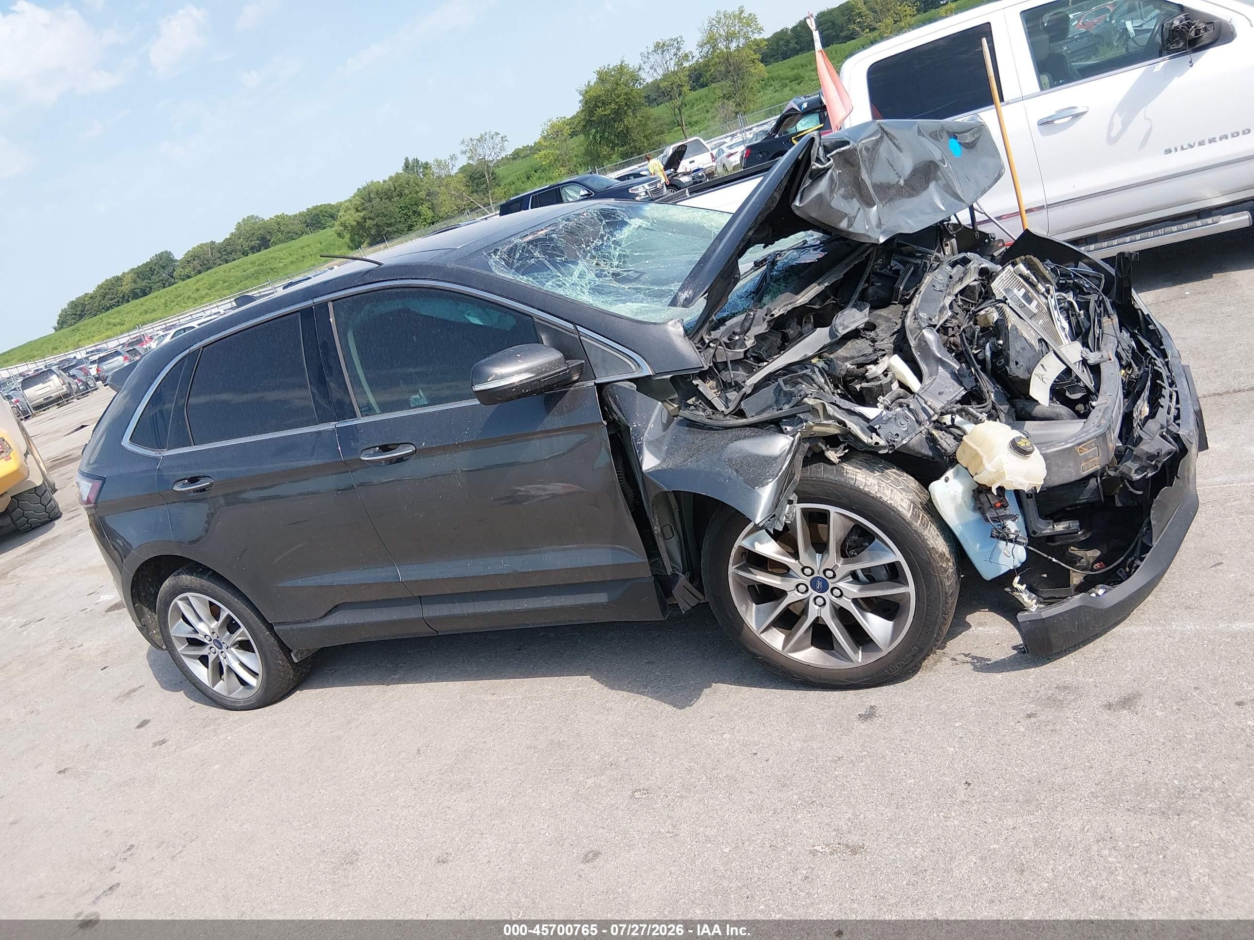 2015 Ford Edge Titanium Gold vin: 2FMPK4K99FBB82747