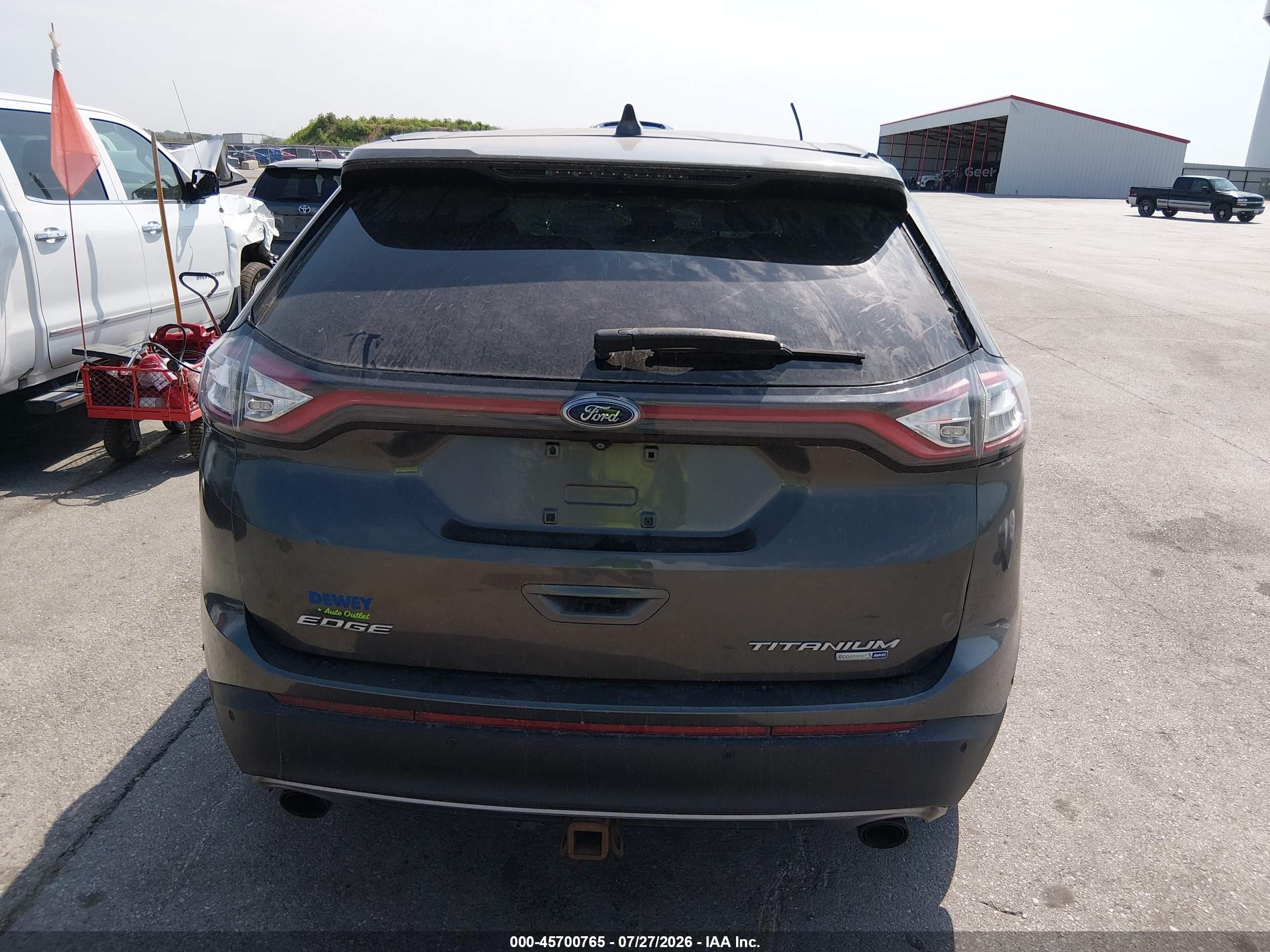 2015 Ford Edge Titanium Gold vin: 2FMPK4K99FBB82747