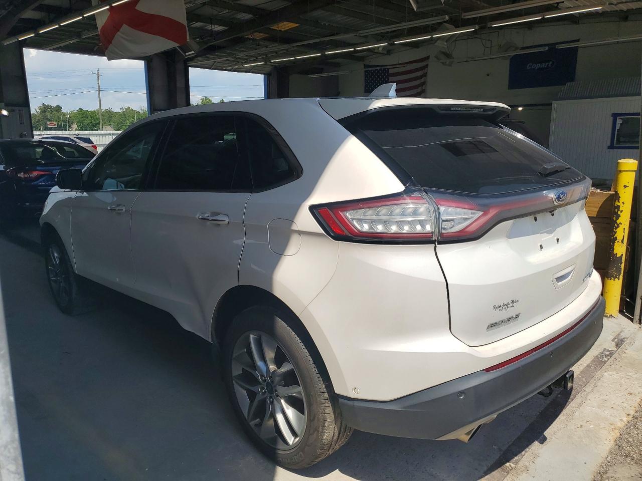 2015 Ford Edge Titanium Бежевый vin: 2FMPK4K99FBC05377