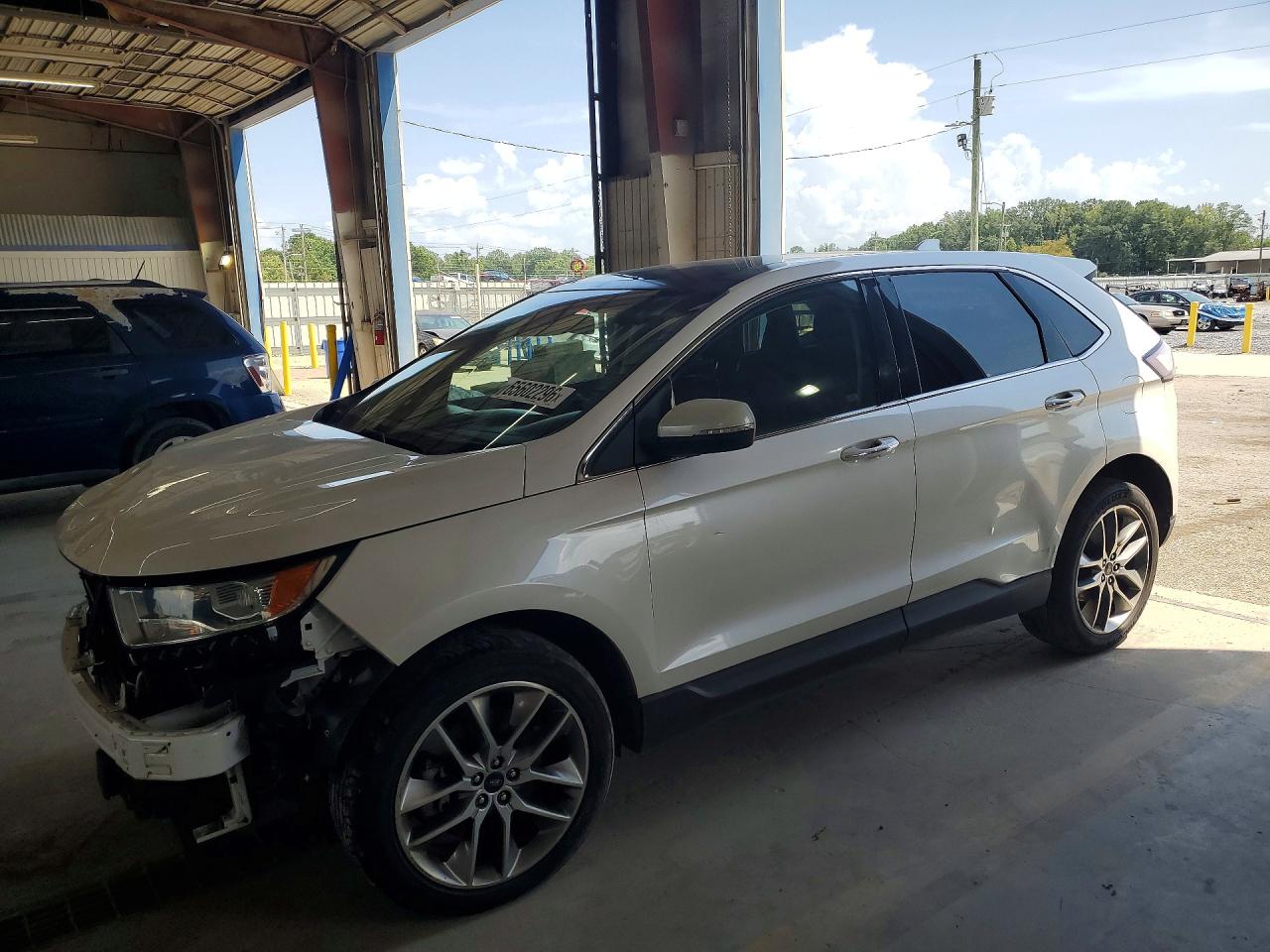 2015 Ford Edge Titanium Бежевый vin: 2FMPK4K99FBC05377