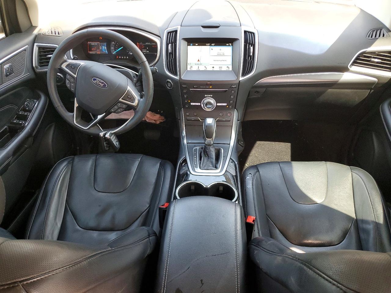 2017 Ford Edge Titanium Темно-бордовый vin: 2FMPK4K99HBB46818