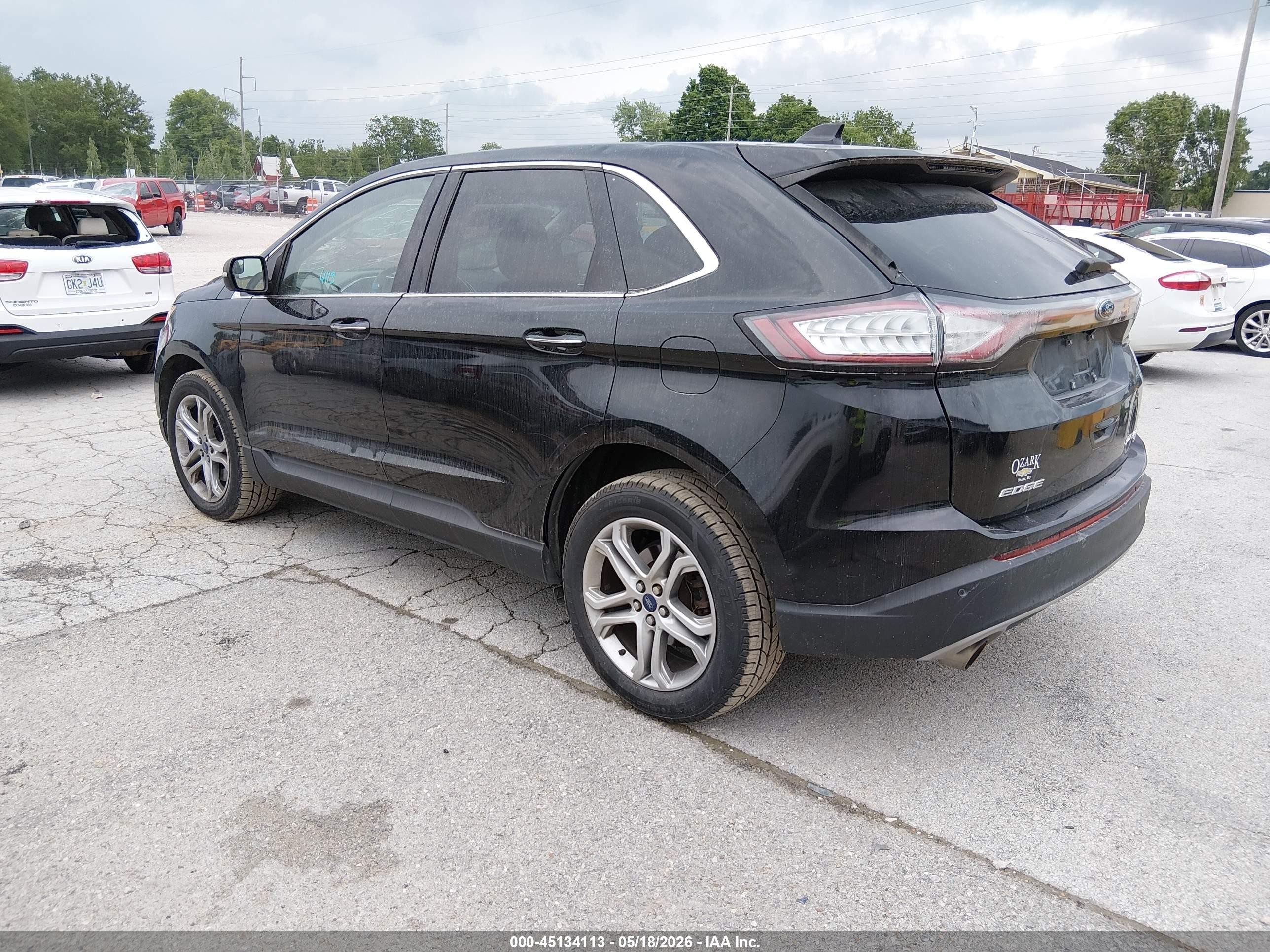 2016 Ford Edge Titanium Black vin: 2FMPK4K9XGBB99834