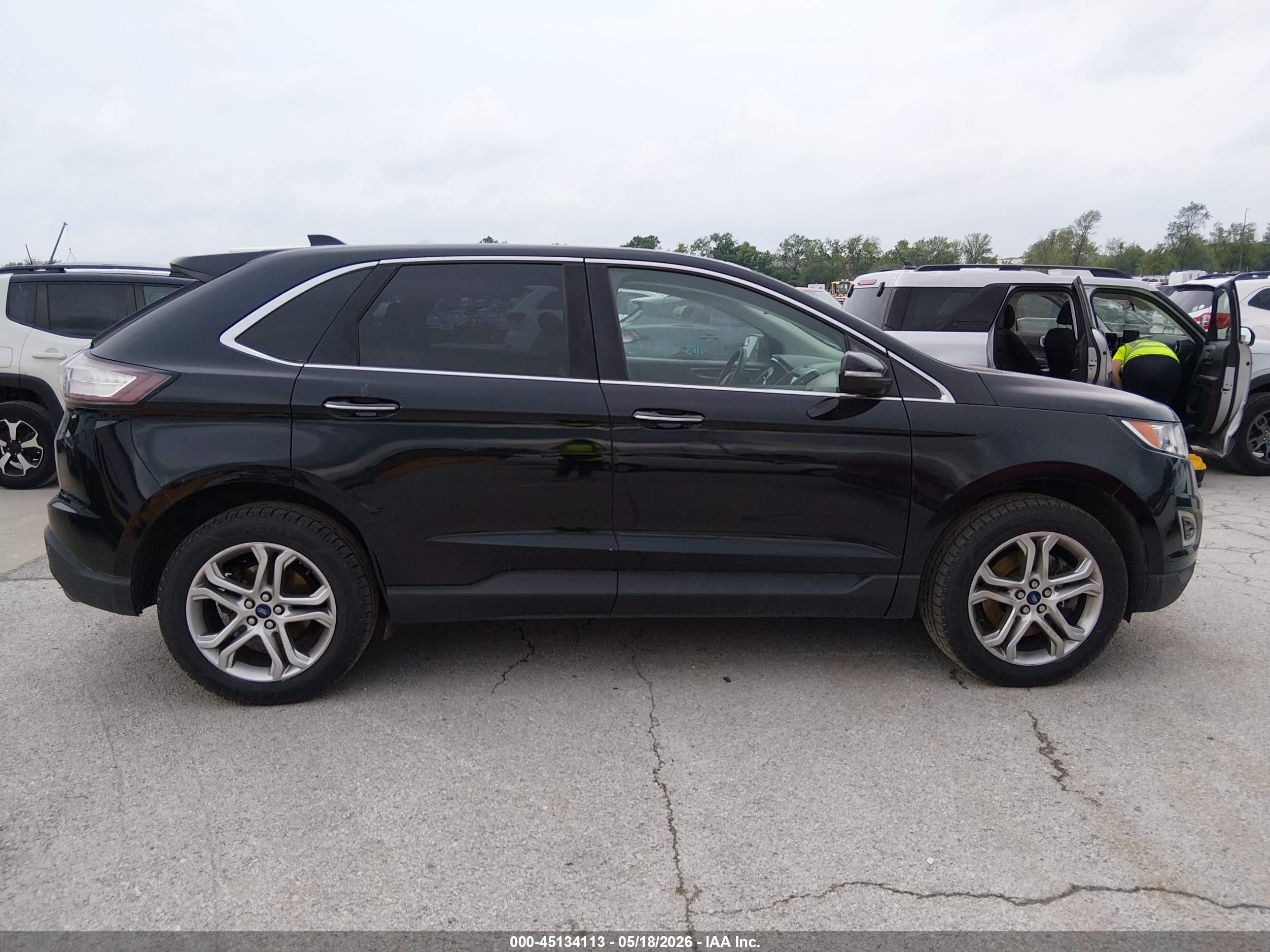 2016 Ford Edge Titanium Black vin: 2FMPK4K9XGBB99834