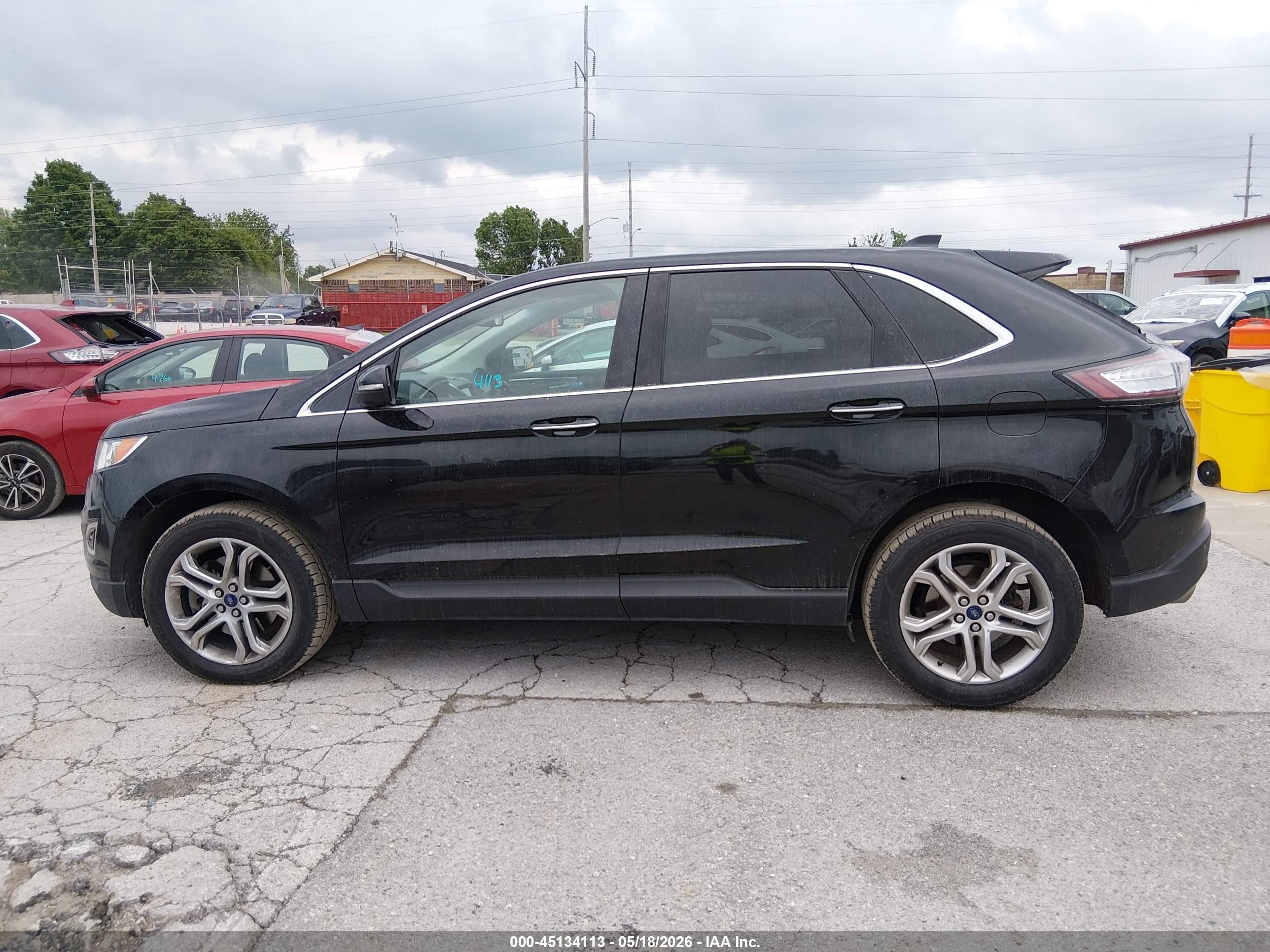 2016 Ford Edge Titanium Black vin: 2FMPK4K9XGBB99834