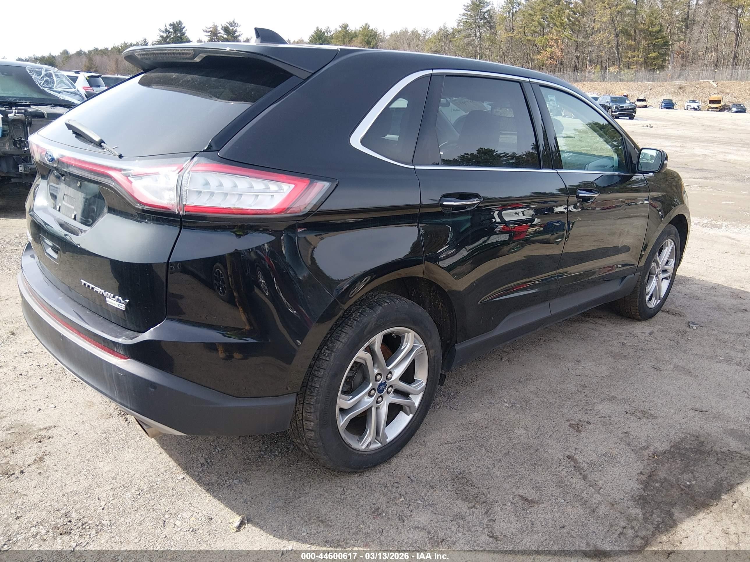 2017 Ford Edge Titanium Black vin: 2FMPK4K9XHBC13099