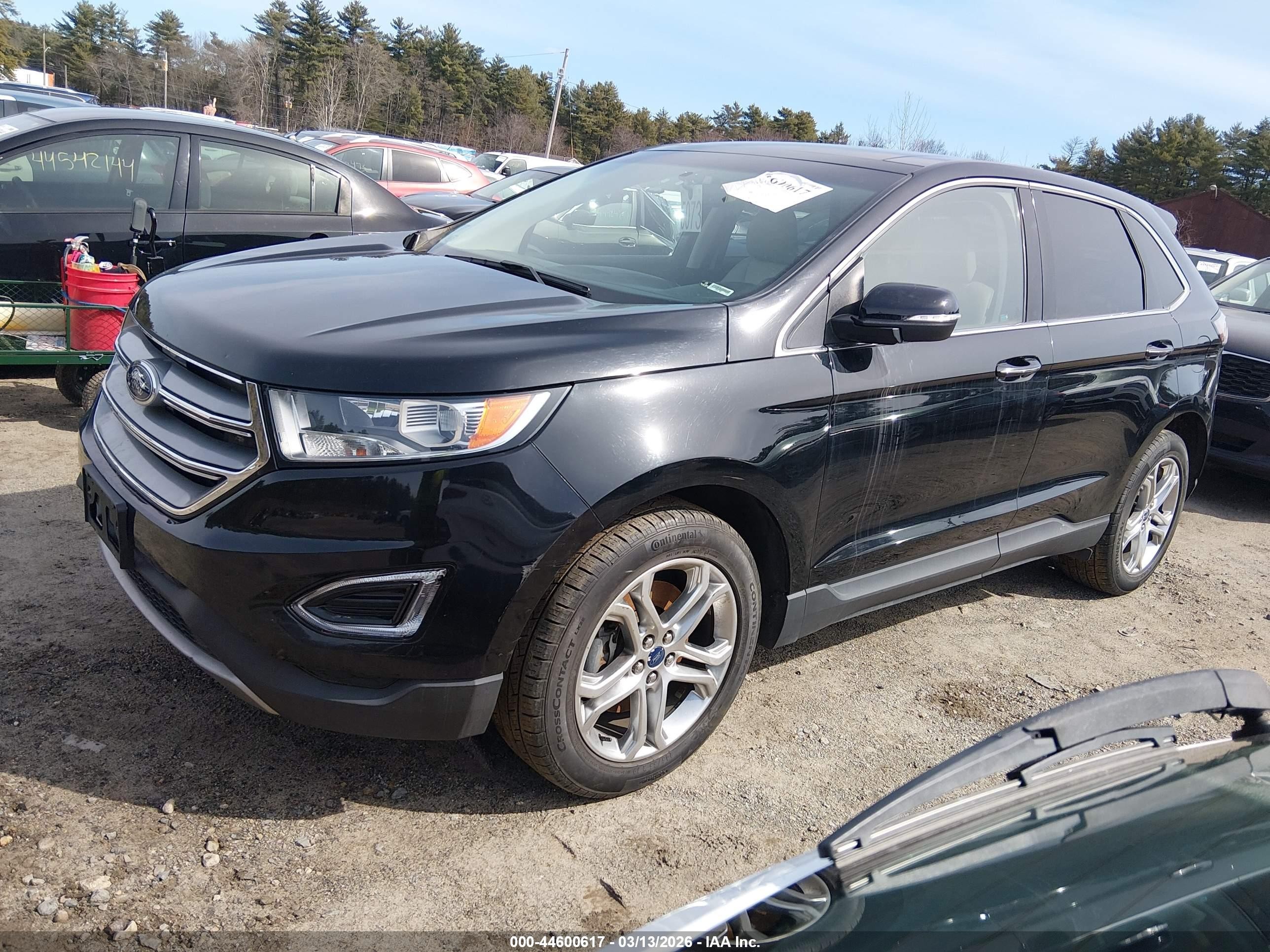 2017 Ford Edge Titanium Black vin: 2FMPK4K9XHBC13099