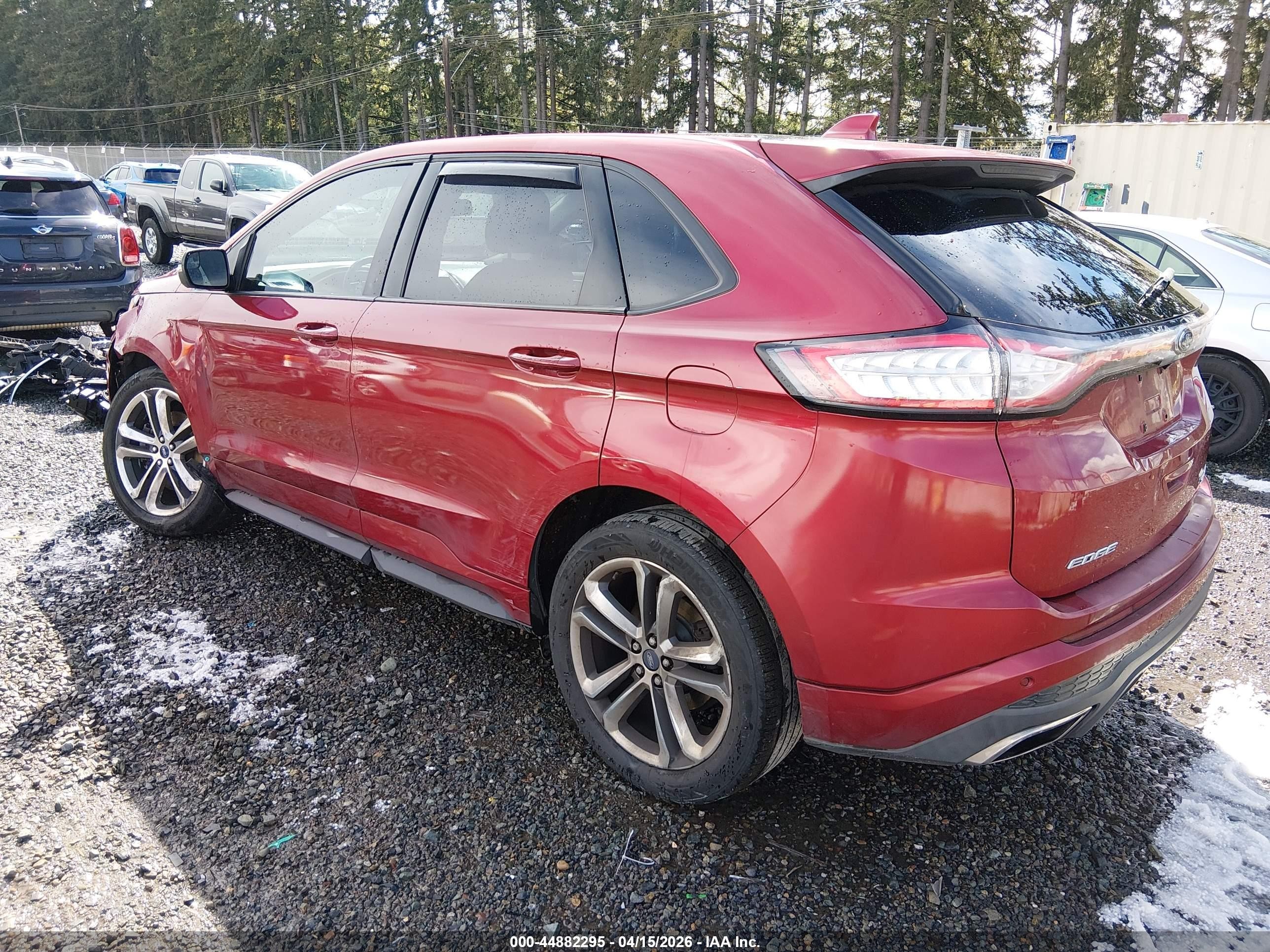 2015 Ford Edge Sport Red vin: 2FMTK3AP3FBB77729