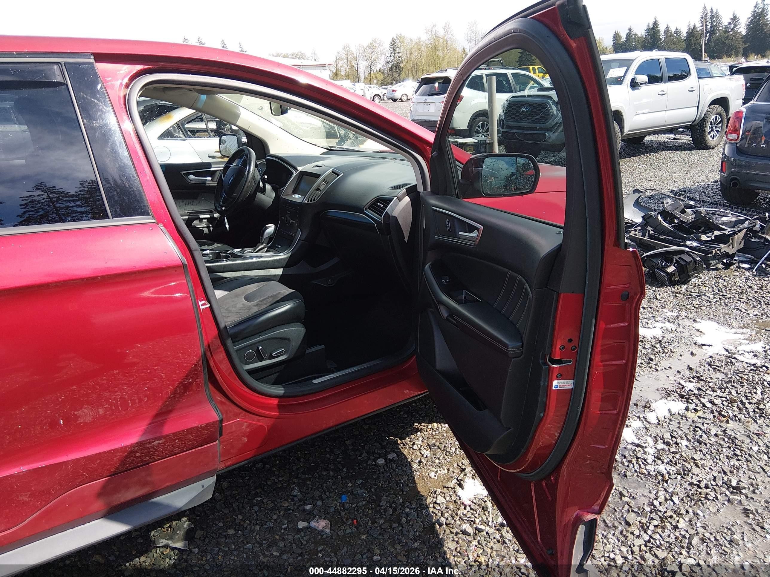 2015 Ford Edge Sport Red vin: 2FMTK3AP3FBB77729