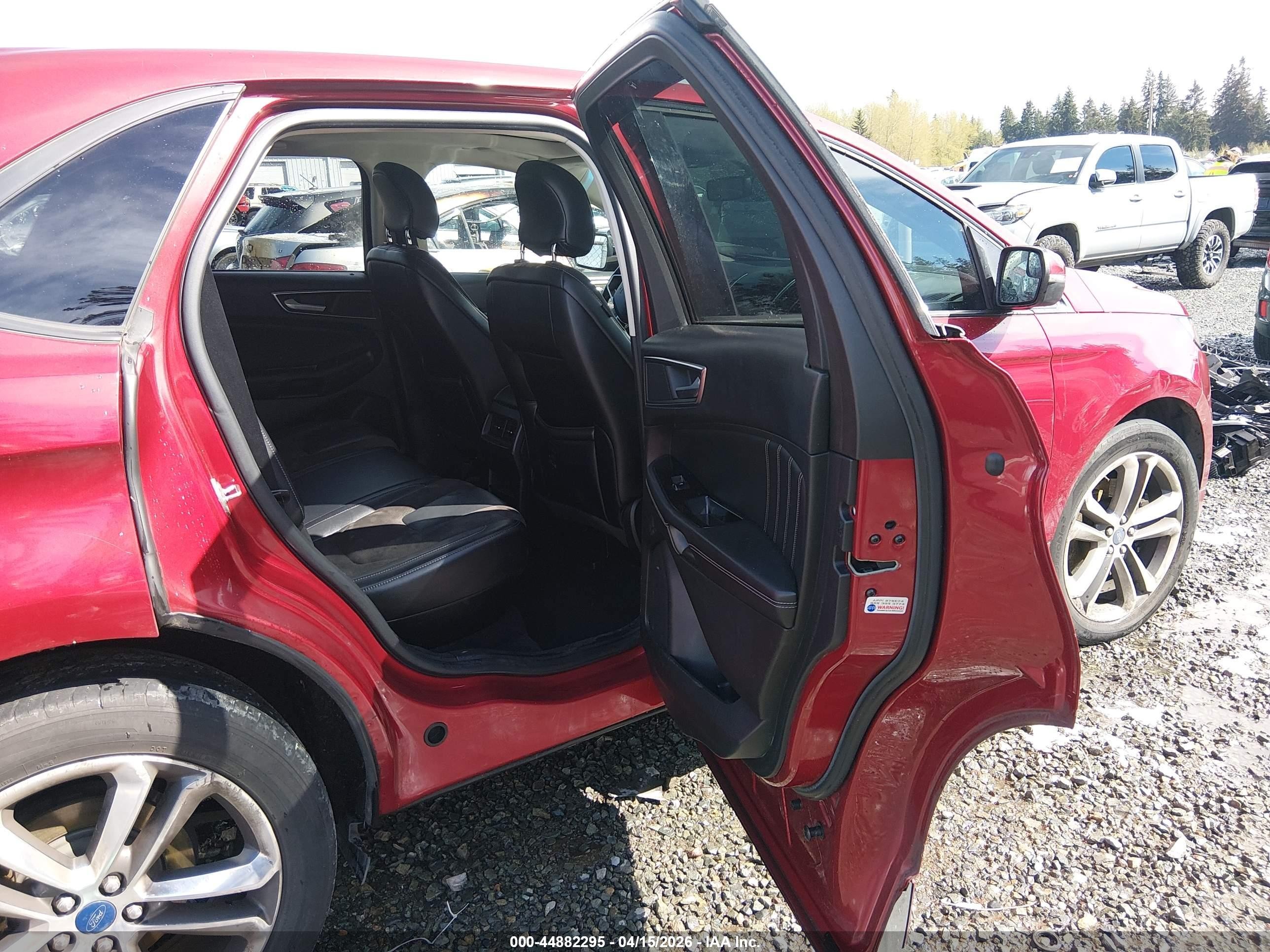 2015 Ford Edge Sport Red vin: 2FMTK3AP3FBB77729