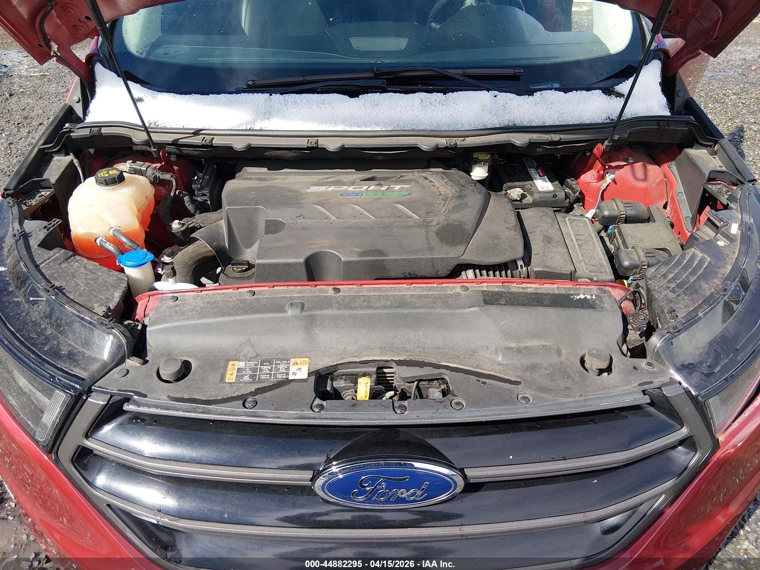 2015 Ford Edge Sport Red vin: 2FMTK3AP3FBB77729