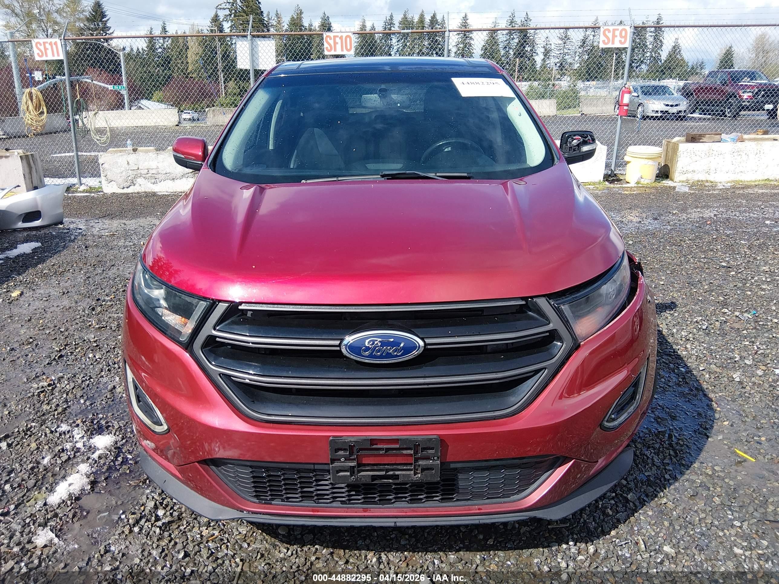 2015 Ford Edge Sport Red vin: 2FMTK3AP3FBB77729