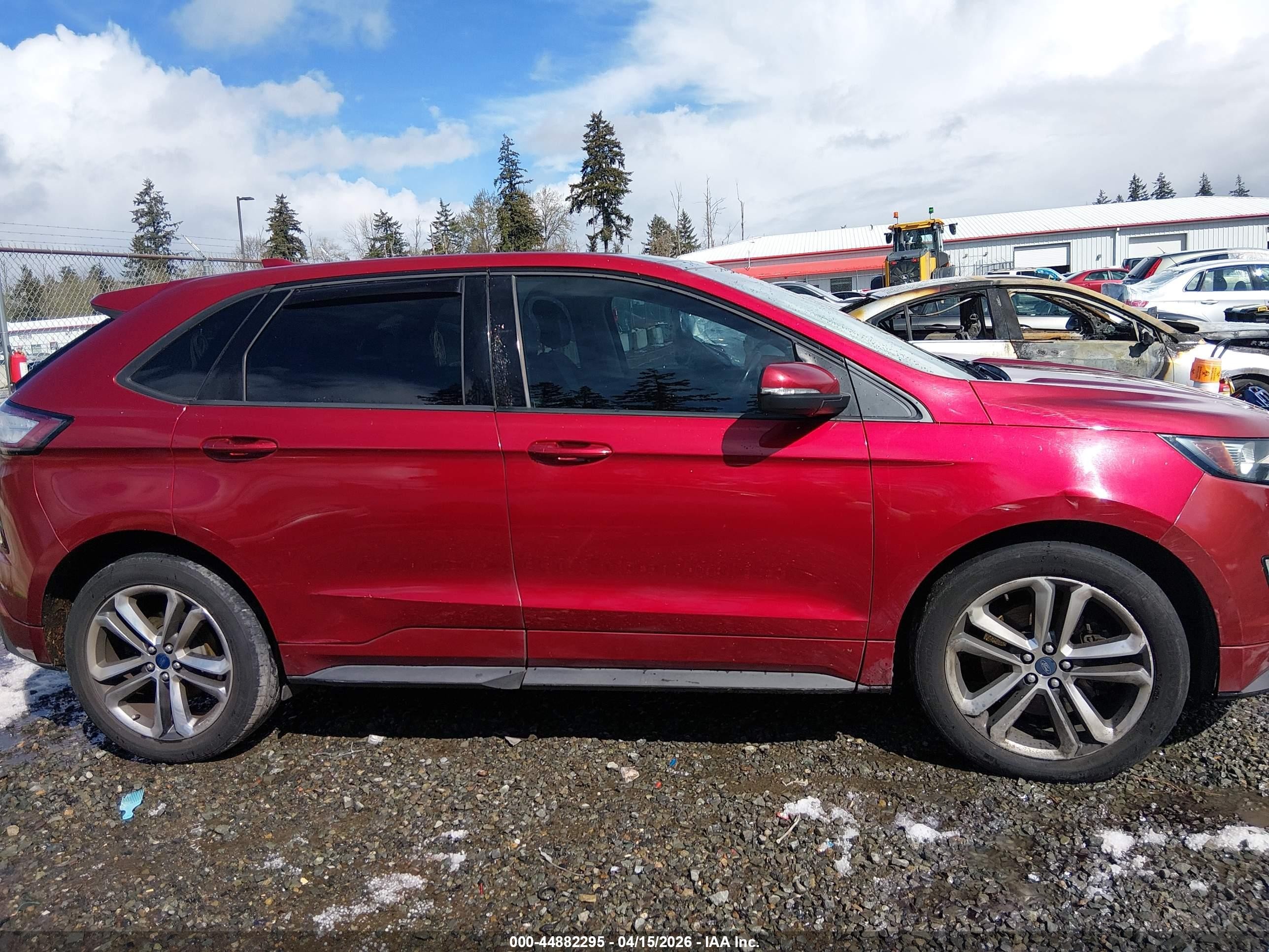 2015 Ford Edge Sport Red vin: 2FMTK3AP3FBB77729