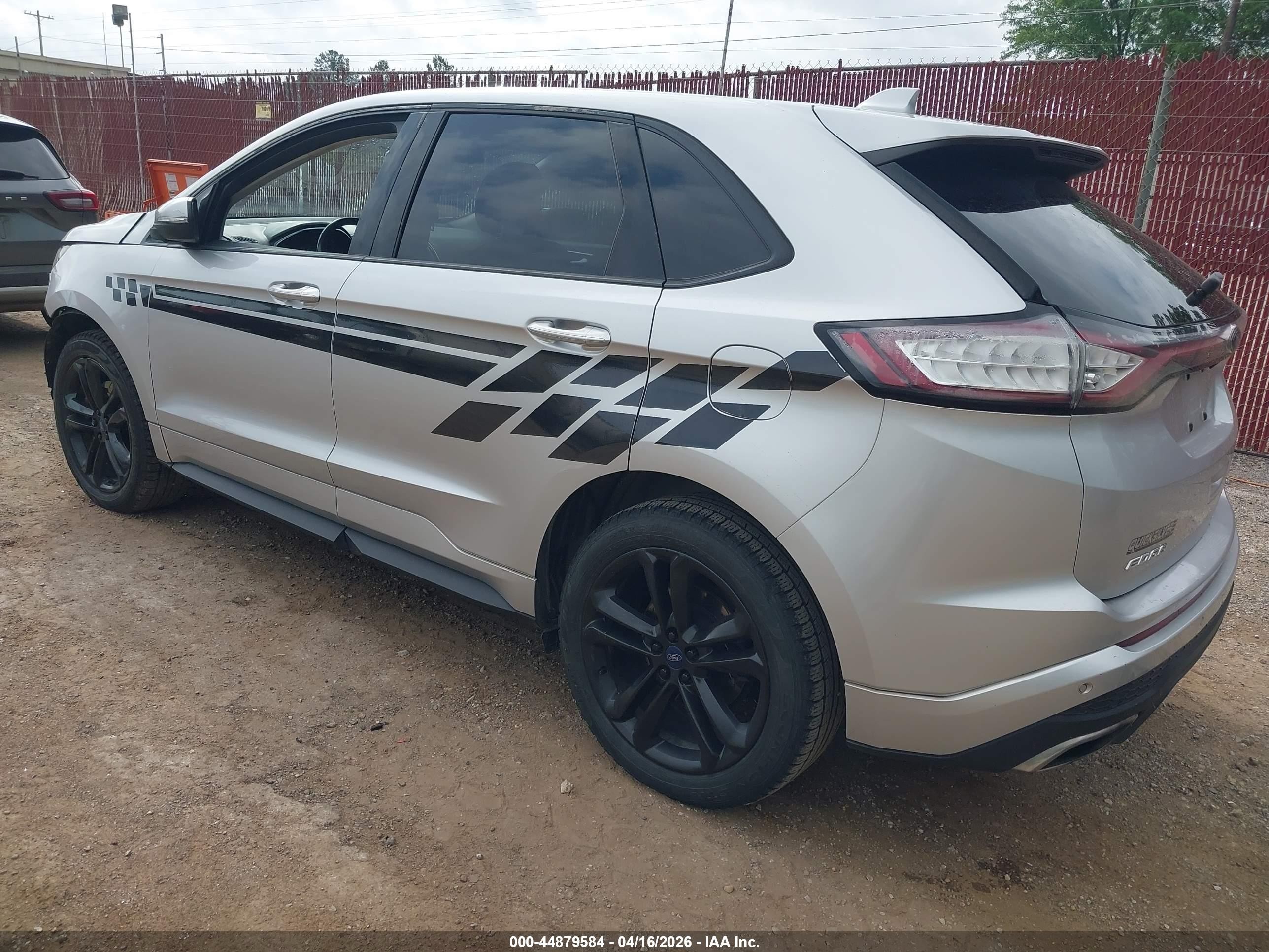 2015 Ford Edge Sport Silver vin: 2FMTK3AP7FBB37525
