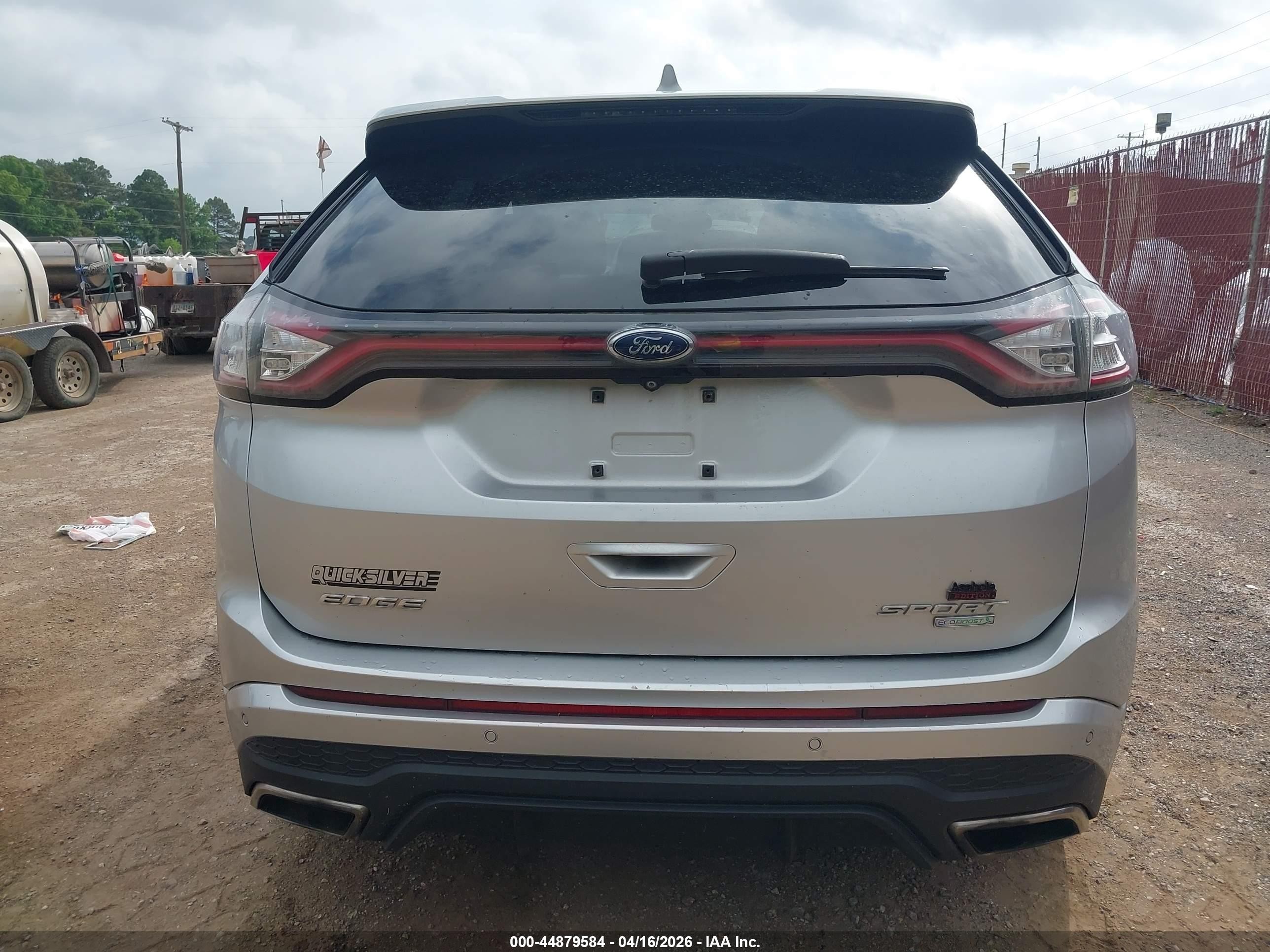 2015 Ford Edge Sport Silver vin: 2FMTK3AP7FBB37525