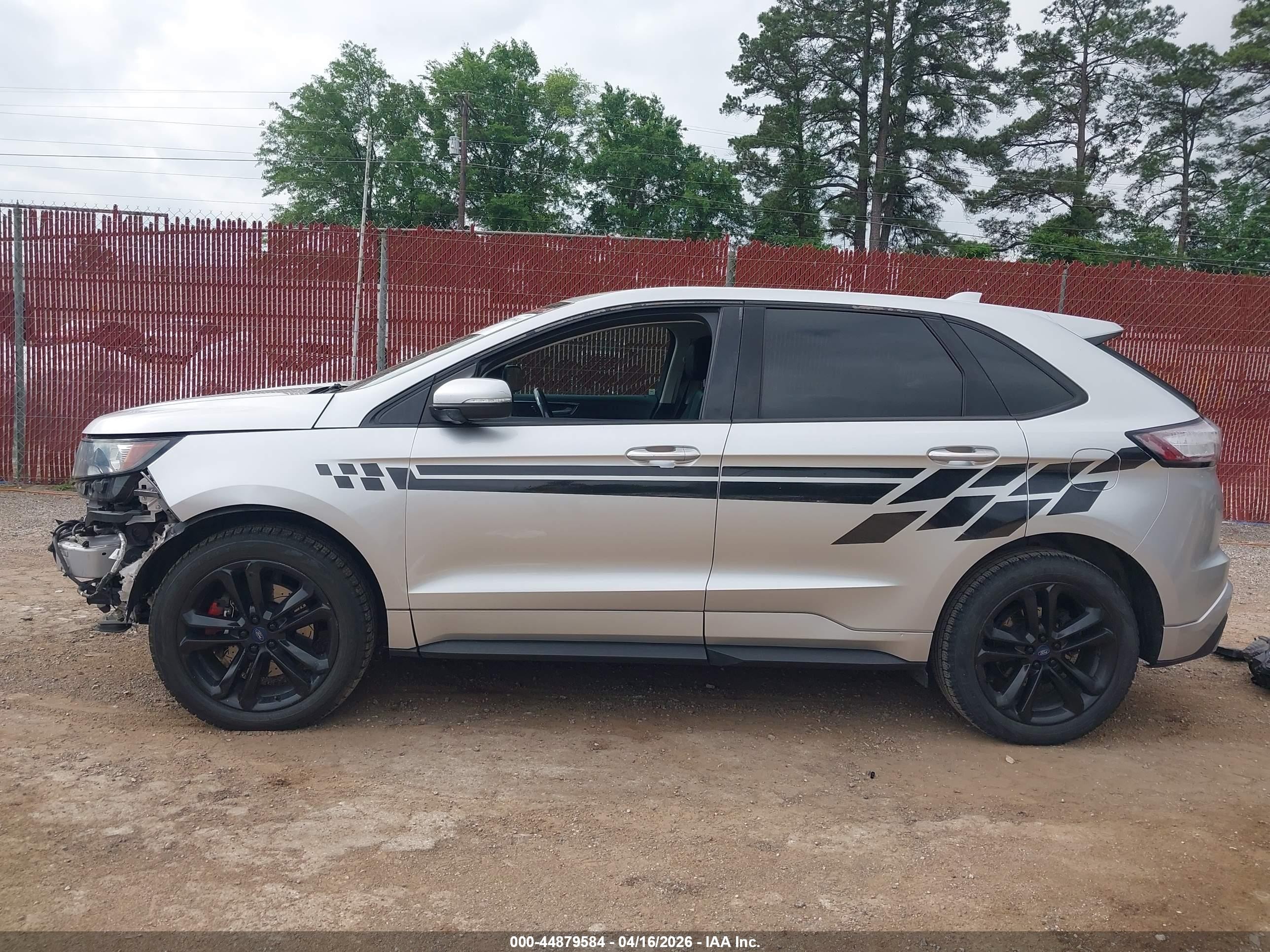 2015 Ford Edge Sport Silver vin: 2FMTK3AP7FBB37525