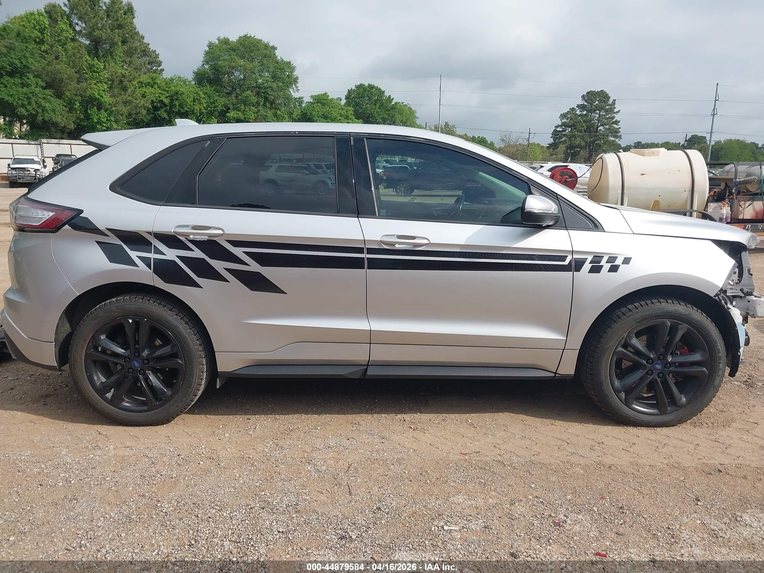 2015 Ford Edge Sport Silver vin: 2FMTK3AP7FBB37525