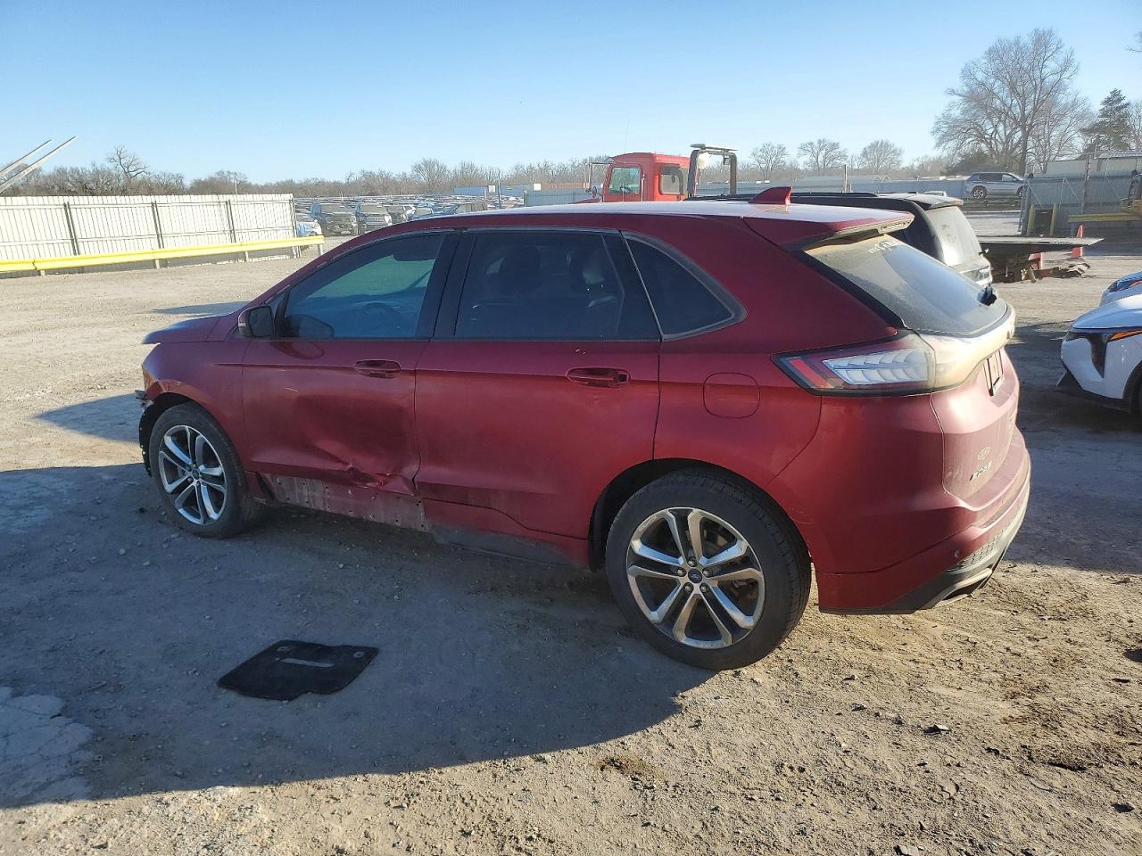 2015 Ford Edge Sport Red vin: 2FMTK3AP9FBB47263