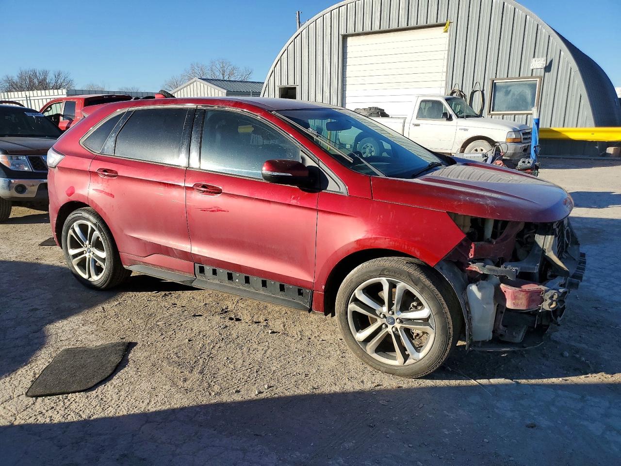 2015 Ford Edge Sport Red vin: 2FMTK3AP9FBB47263