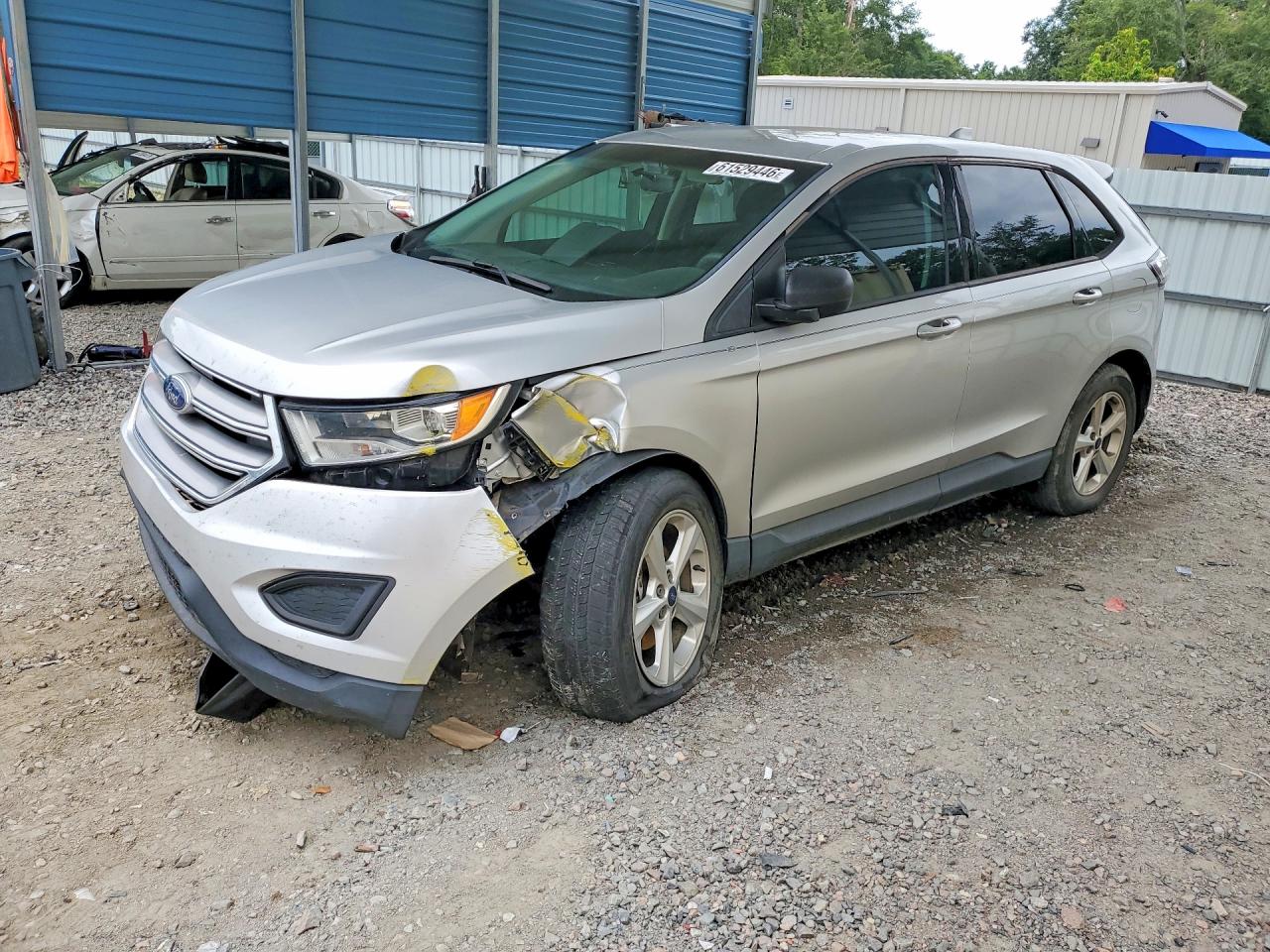 2015 Ford Edge Se Silver vin: 2FMTK3G80FBB63965