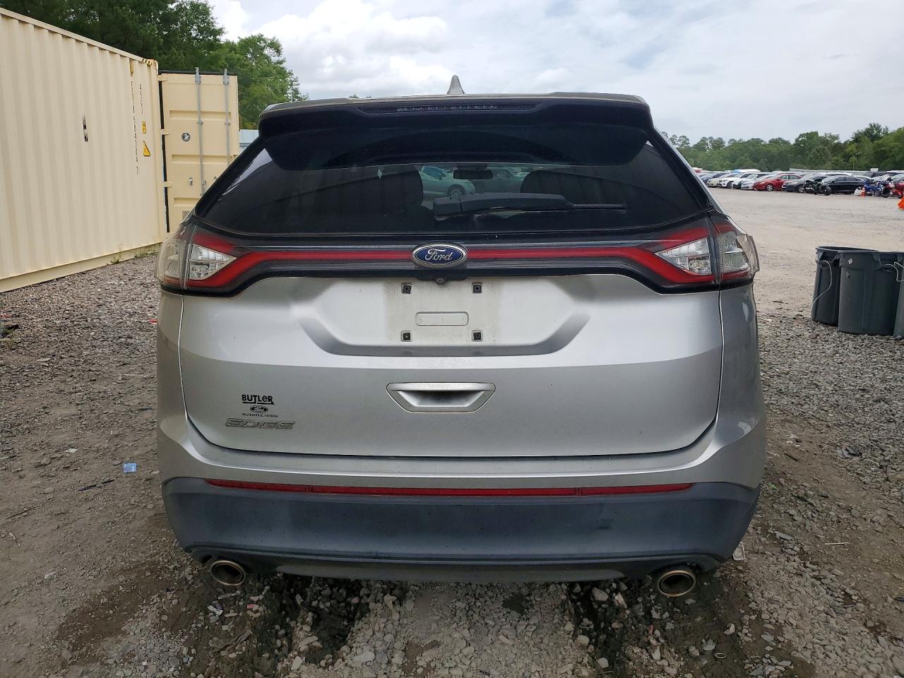 2015 Ford Edge Se Серебряный vin: 2FMTK3G80FBB63965