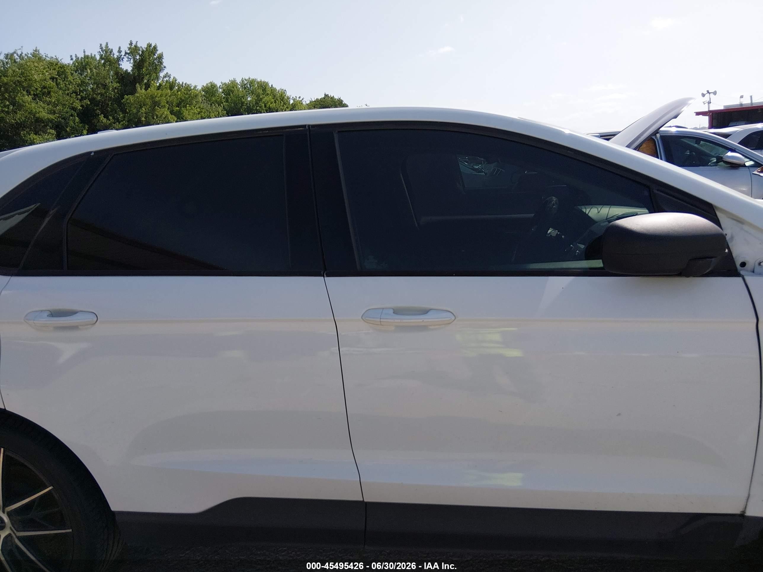 2015 Ford Edge Se White vin: 2FMTK3G80FBB97307