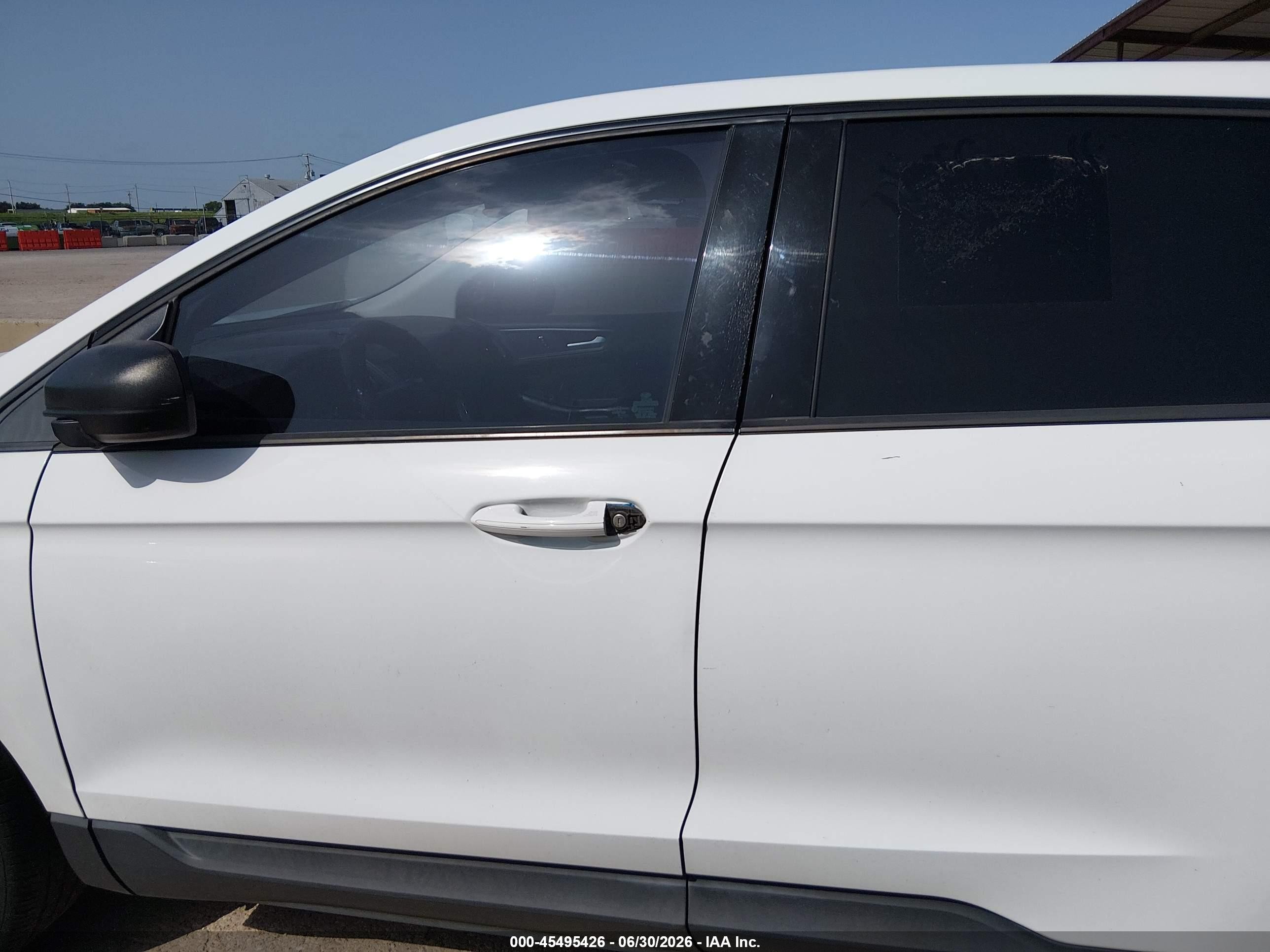 2015 Ford Edge Se White vin: 2FMTK3G80FBB97307