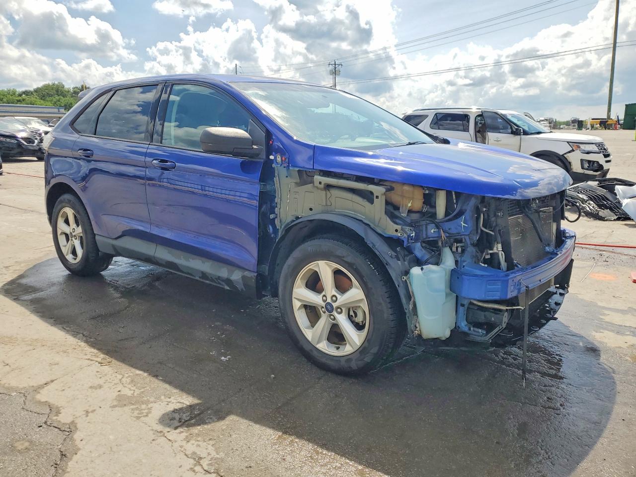 2015 Ford Edge Se Blue vin: 2FMTK3G81FBB78152