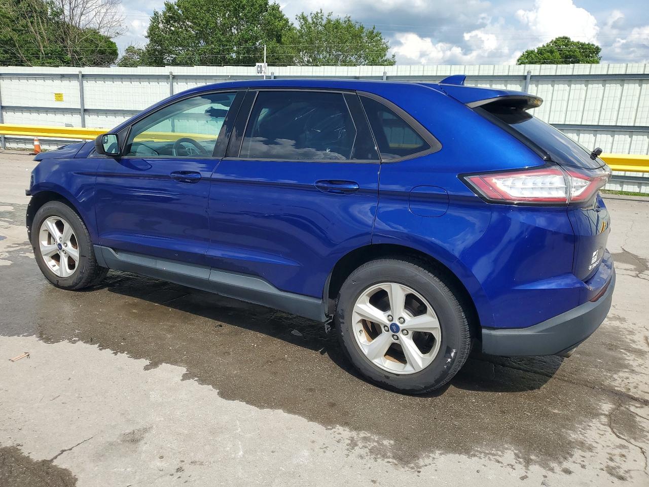 2015 Ford Edge Se Blue vin: 2FMTK3G81FBB78152
