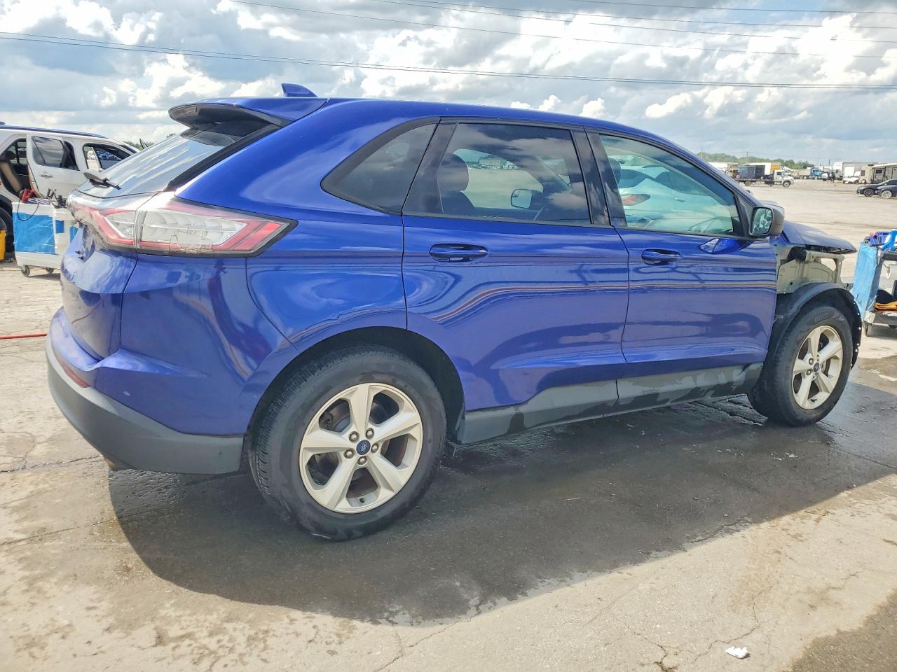 2015 Ford Edge Se Blue vin: 2FMTK3G81FBB78152