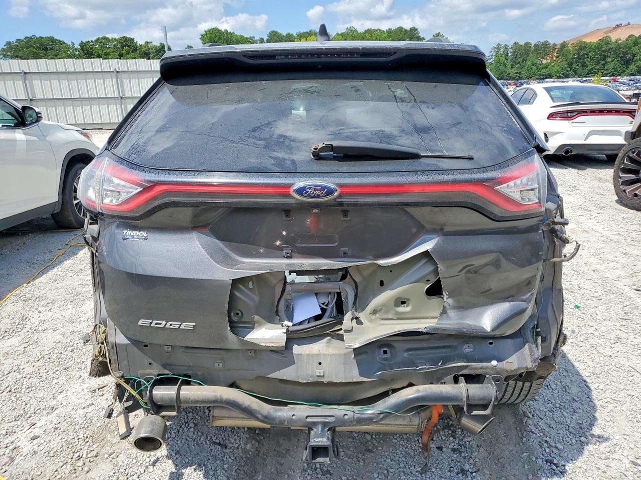 2015 Ford Edge Se Gray vin: 2FMTK3G82FBB54541