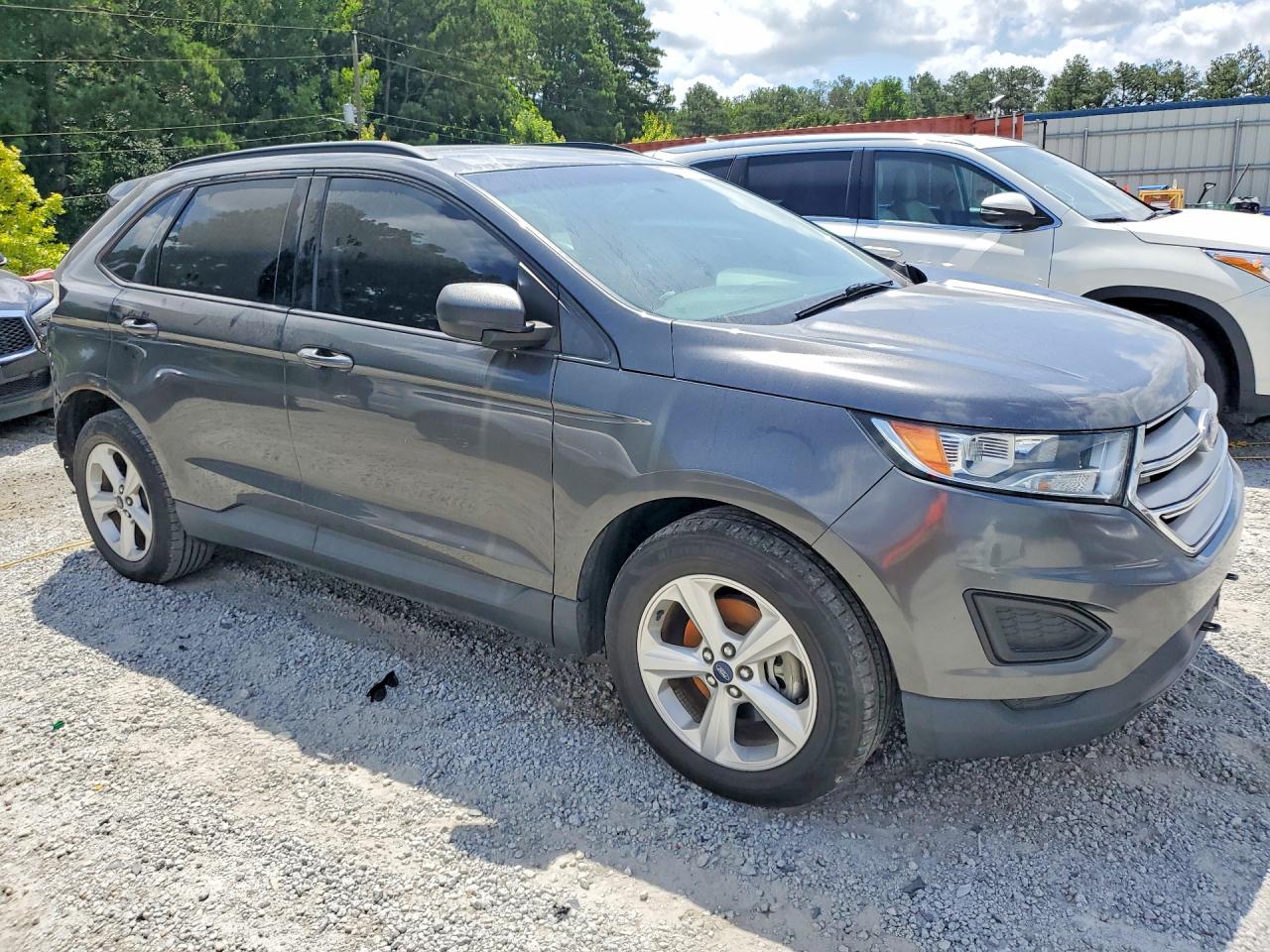 2015 Ford Edge Se Gray vin: 2FMTK3G82FBB54541