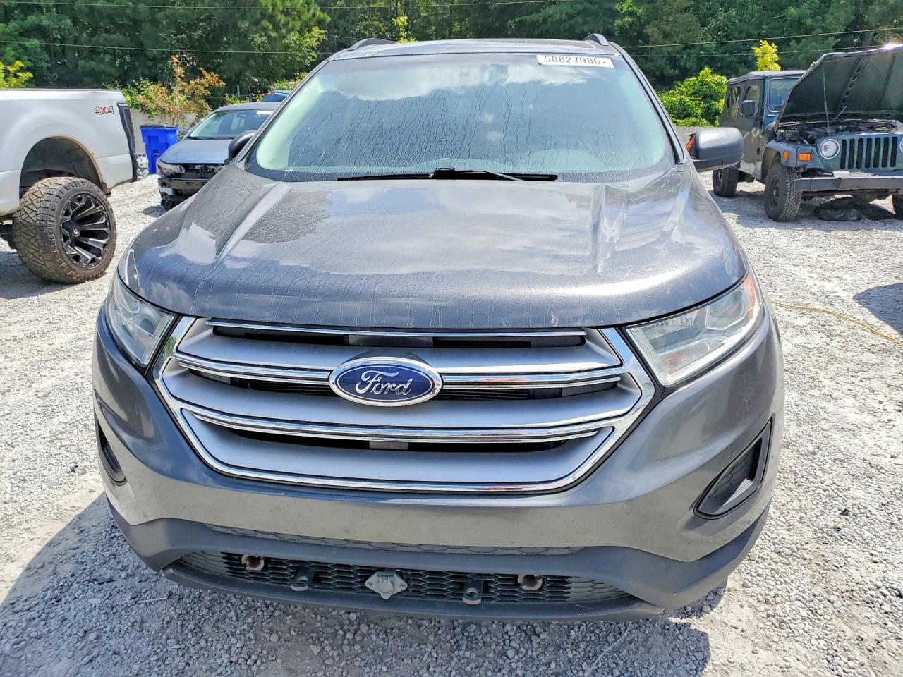2015 Ford Edge Se Gray vin: 2FMTK3G82FBB54541