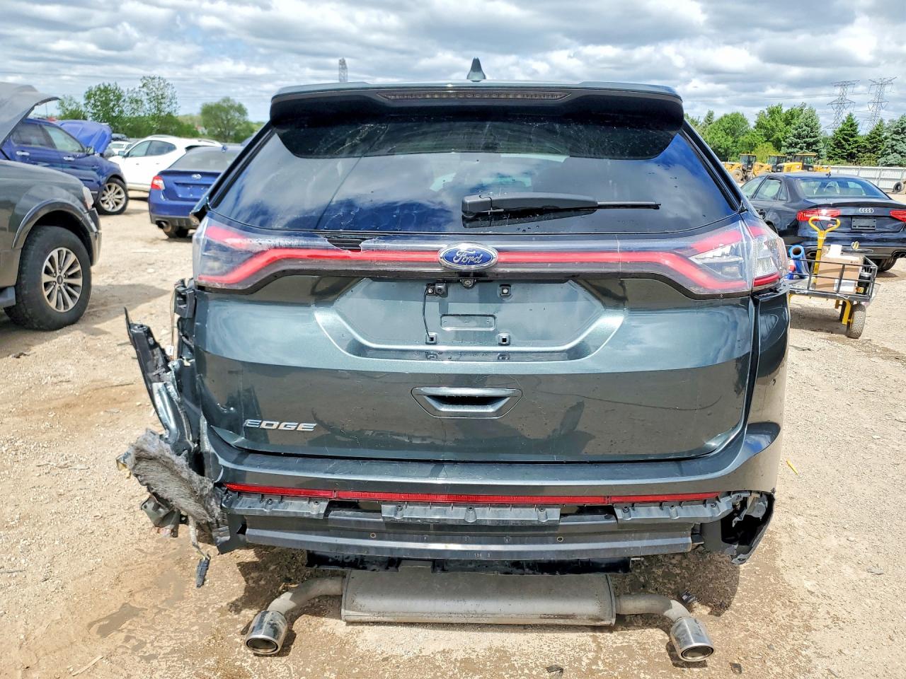2015 Ford Edge Se Gray vin: 2FMTK3G83FBB59232