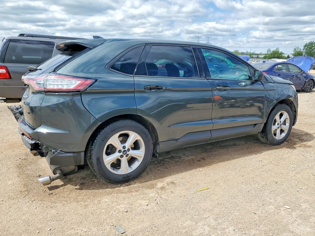 2015 Ford Edge Se Gray vin: 2FMTK3G83FBB59232