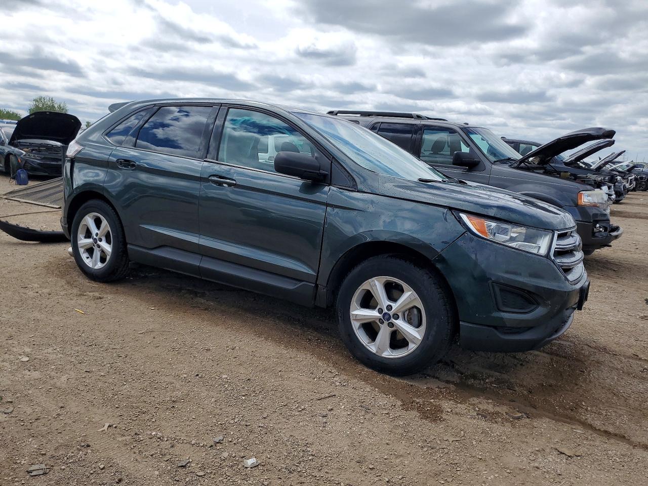 2015 Ford Edge Se Gray vin: 2FMTK3G83FBB59232