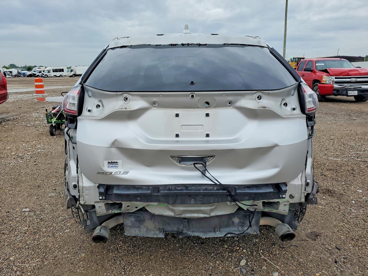 2015 Ford Edge Silver vin: 2FMTK3G83FBC32745
