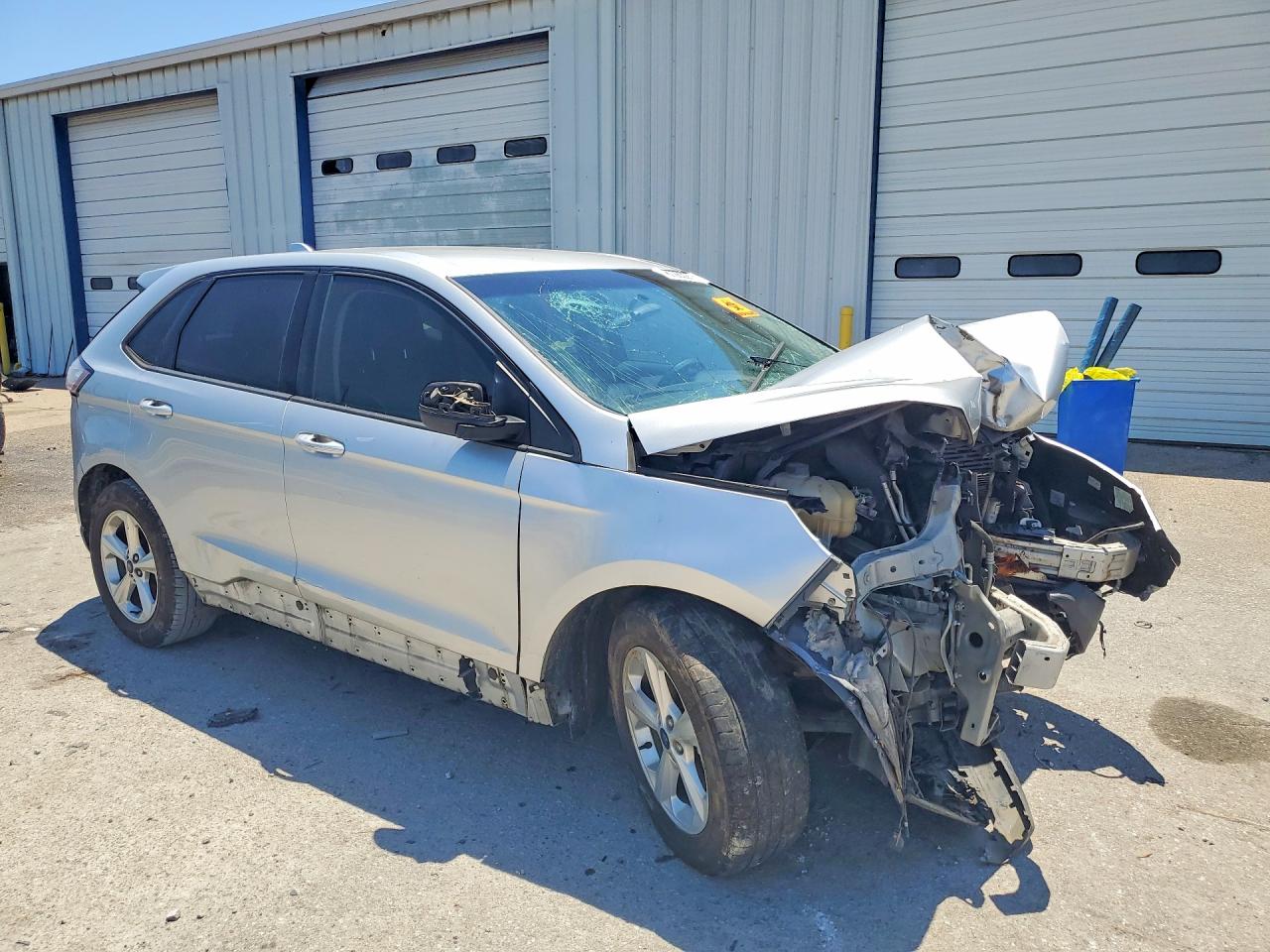 2015 Ford Edge Se Silver vin: 2FMTK3G84FBB78100